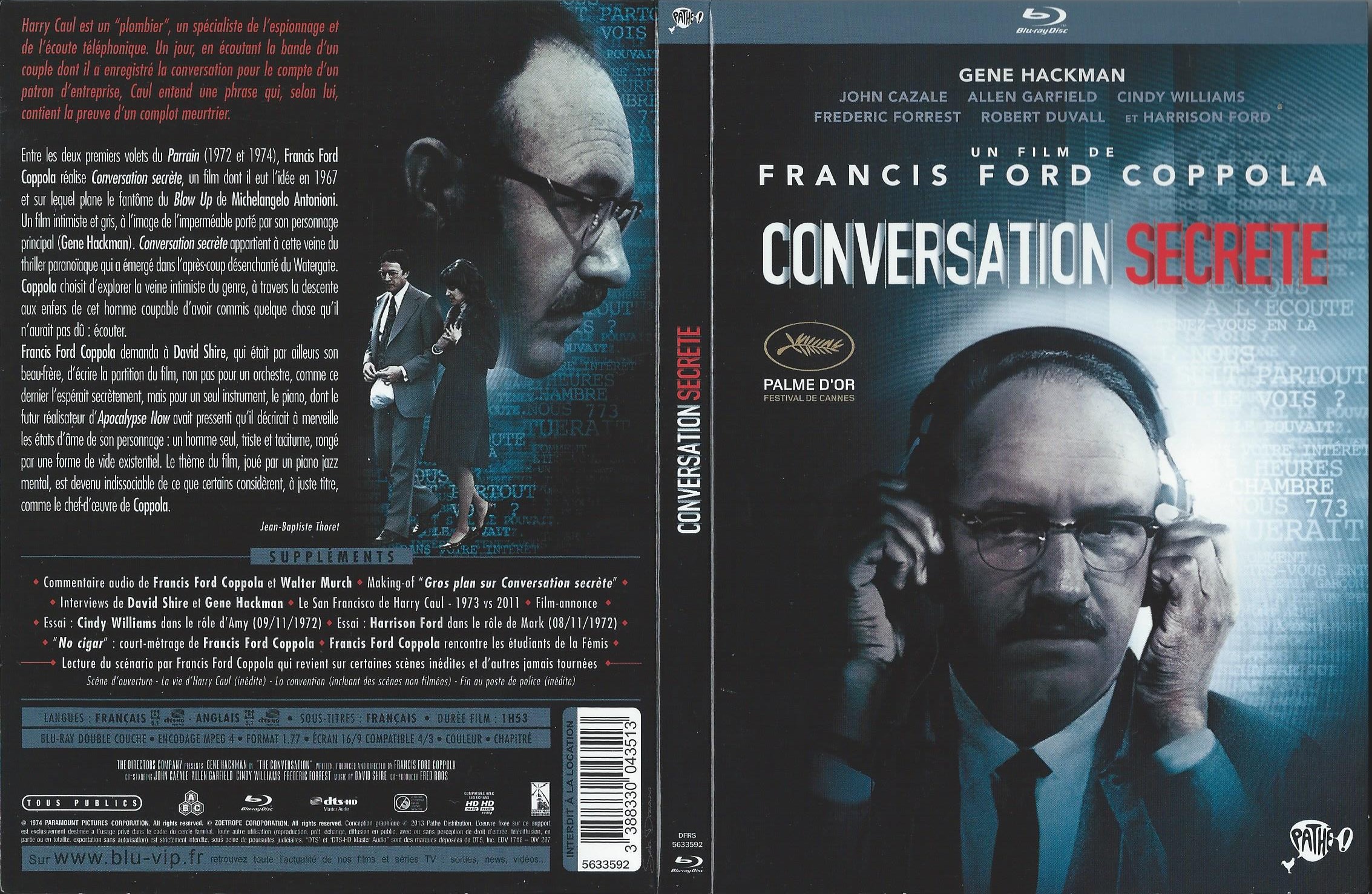 Jaquette DVD Conversation secrte (BLU-RAY)