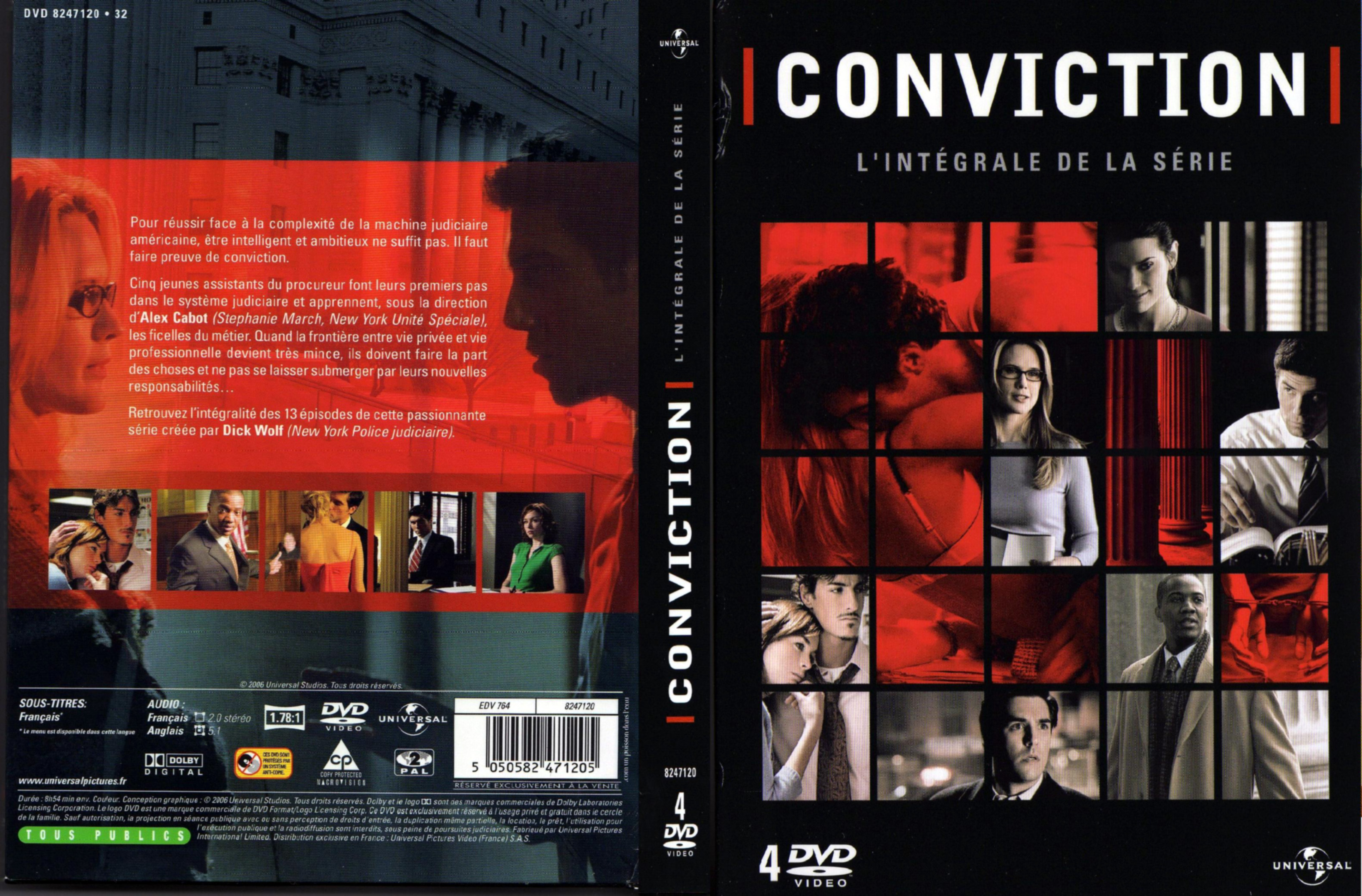 Jaquette DVD Conviction COFFRET