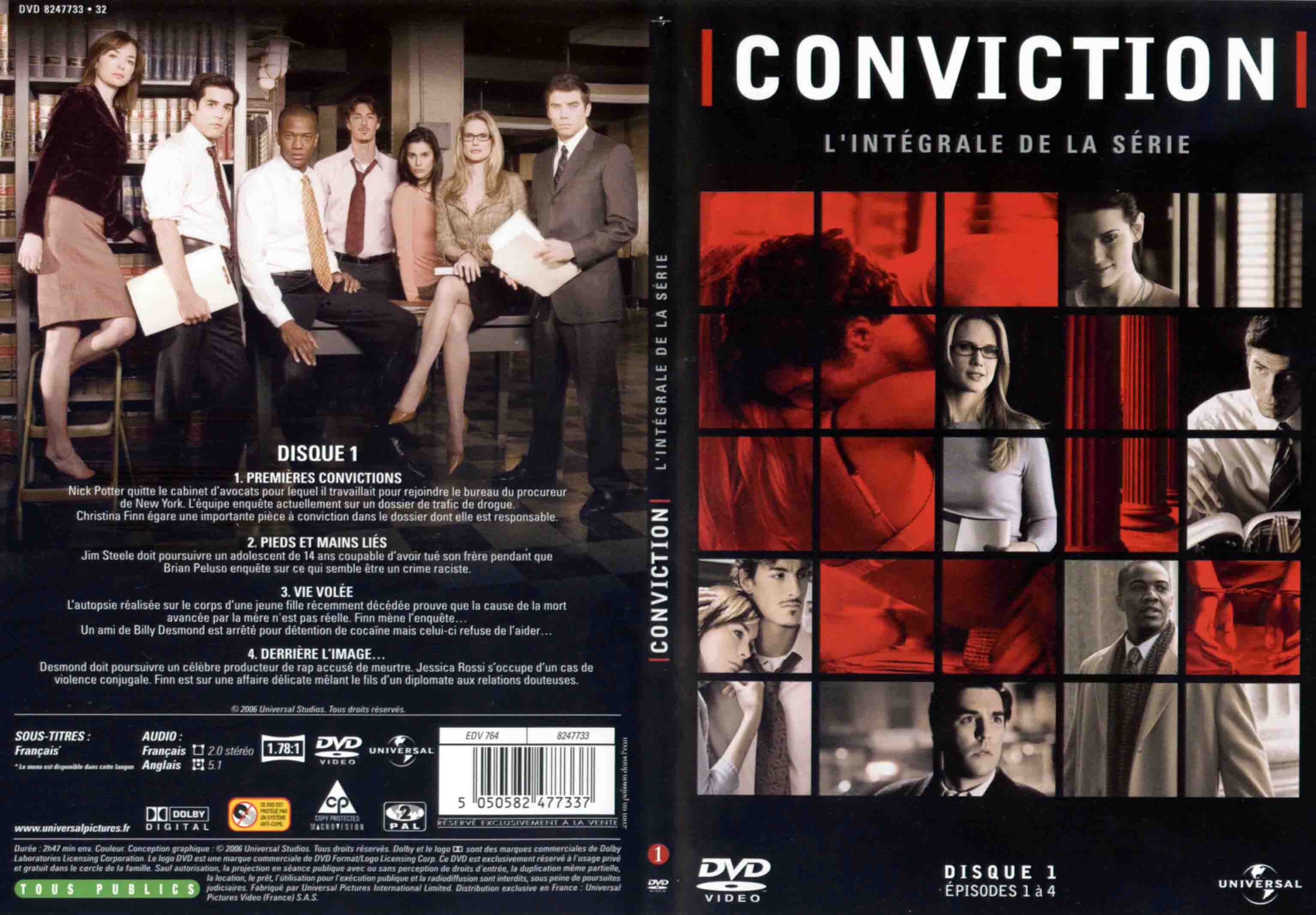 Jaquette DVD Conviction DVD 1