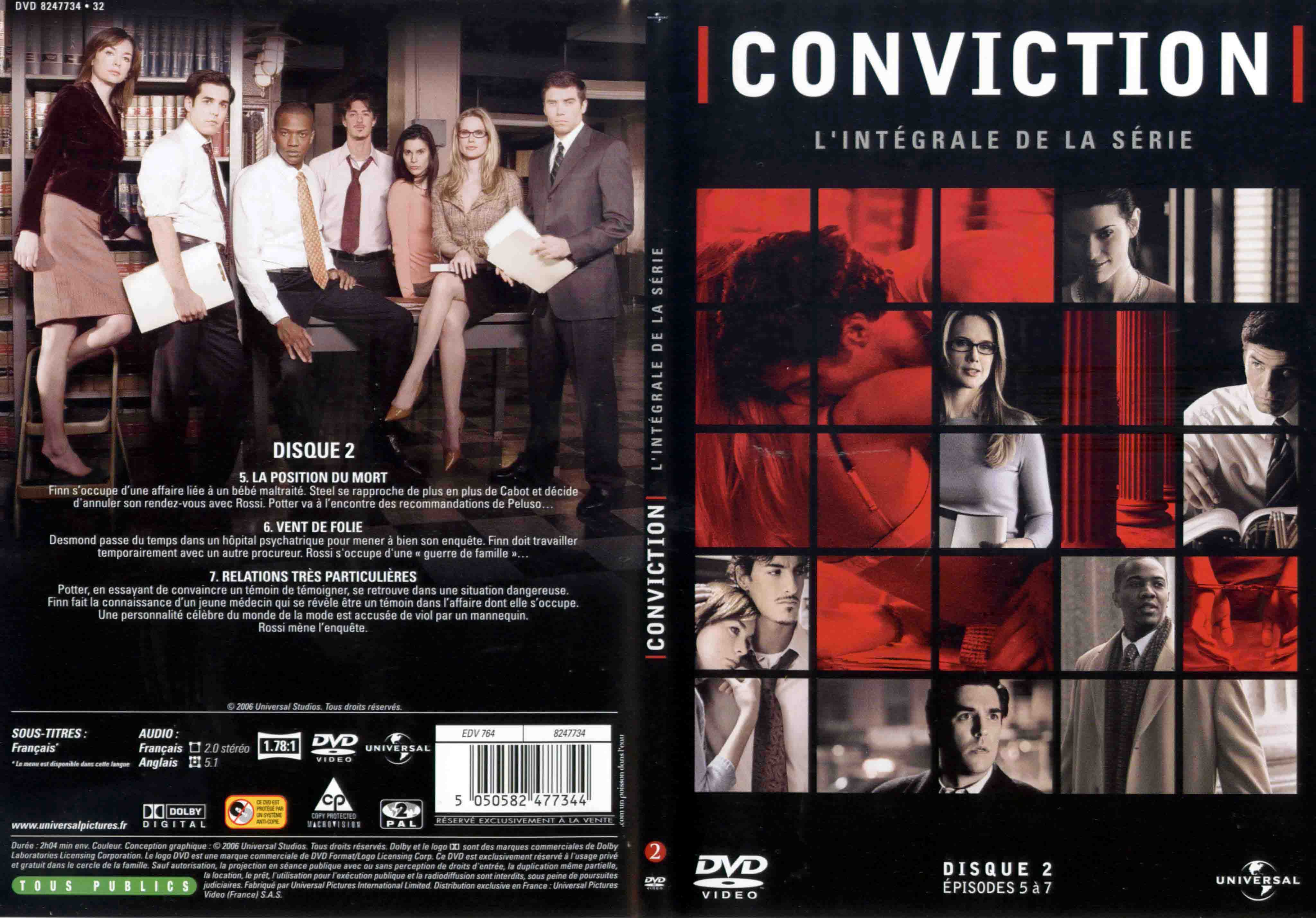 Jaquette DVD Conviction DVD 2