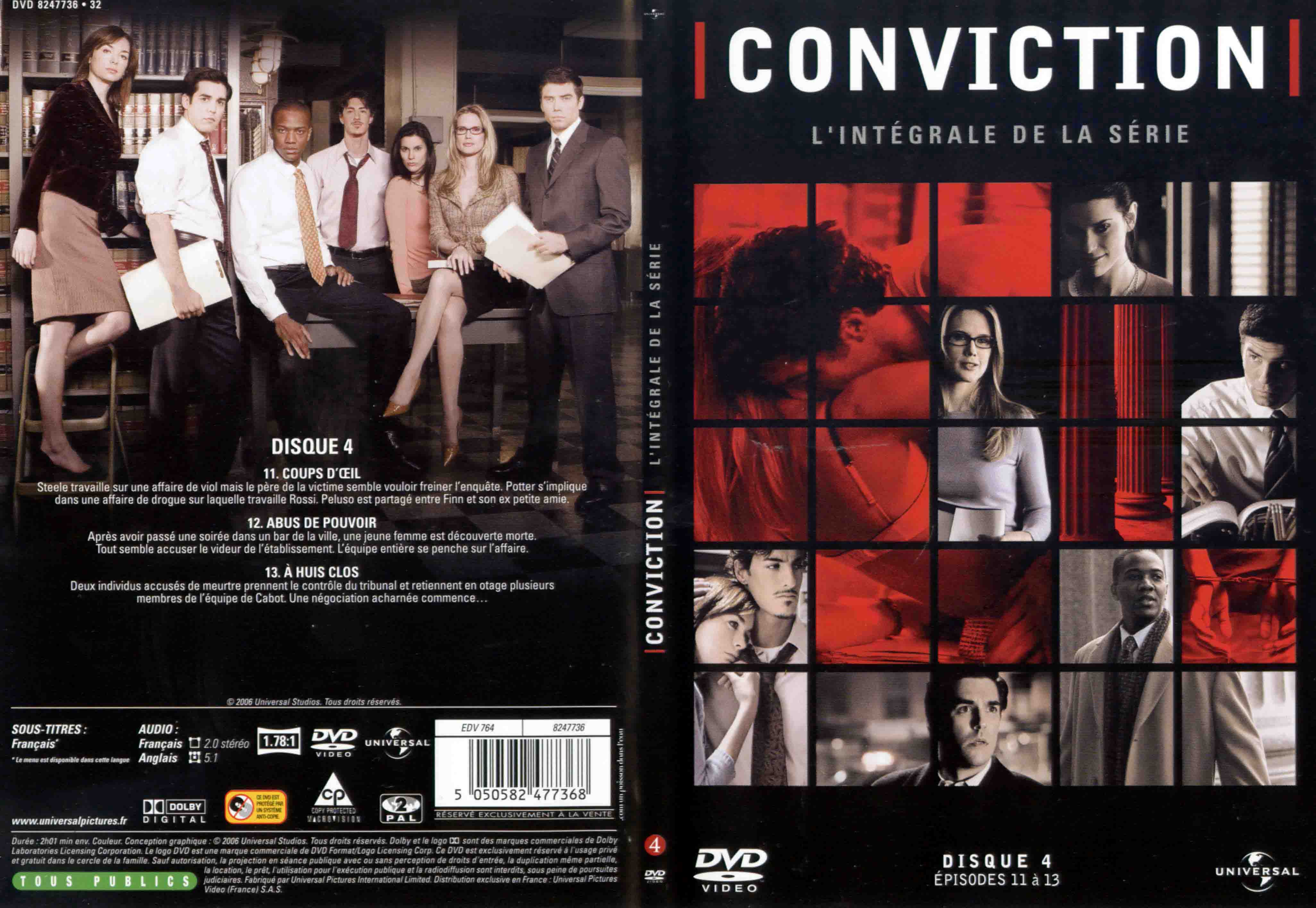 Jaquette DVD Conviction DVD 4