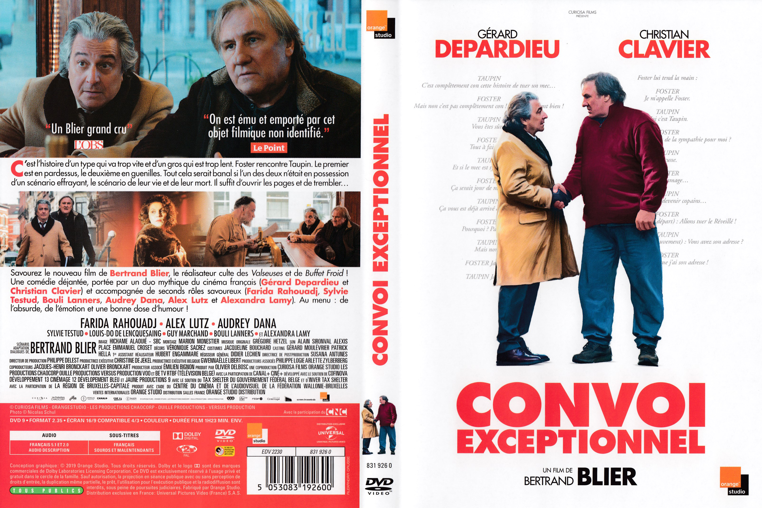 Jaquette DVD Convoi exceptionnel