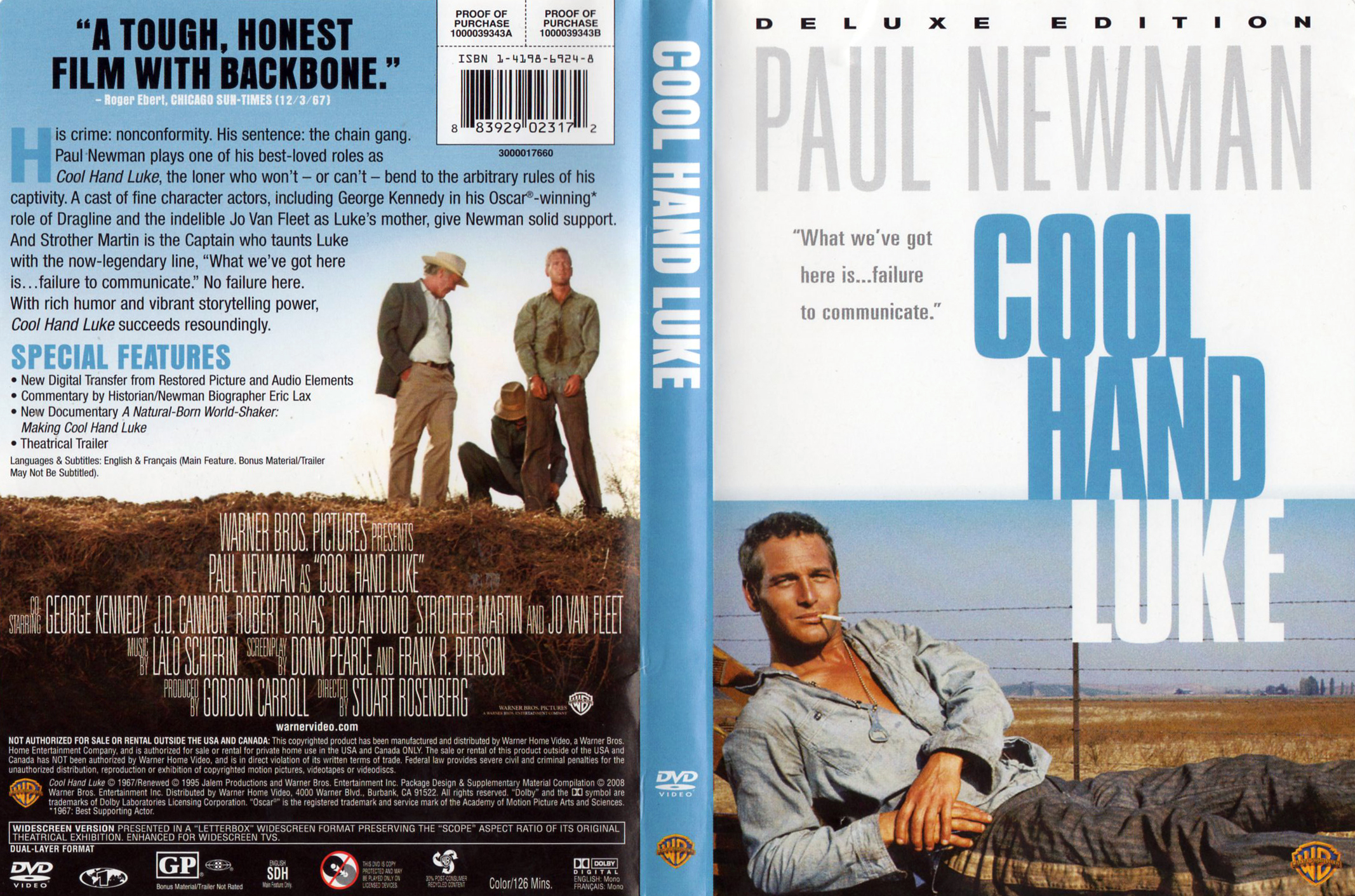 Jaquette DVD Cool hand Luke