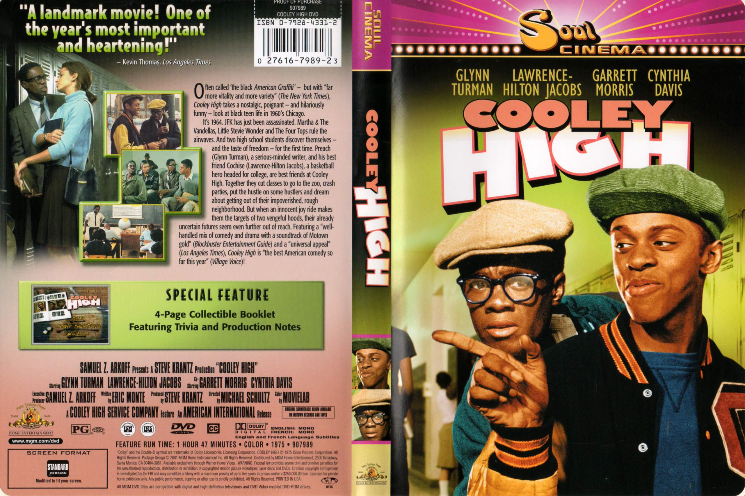 Jaquette DVD Cooley High Zone 1
