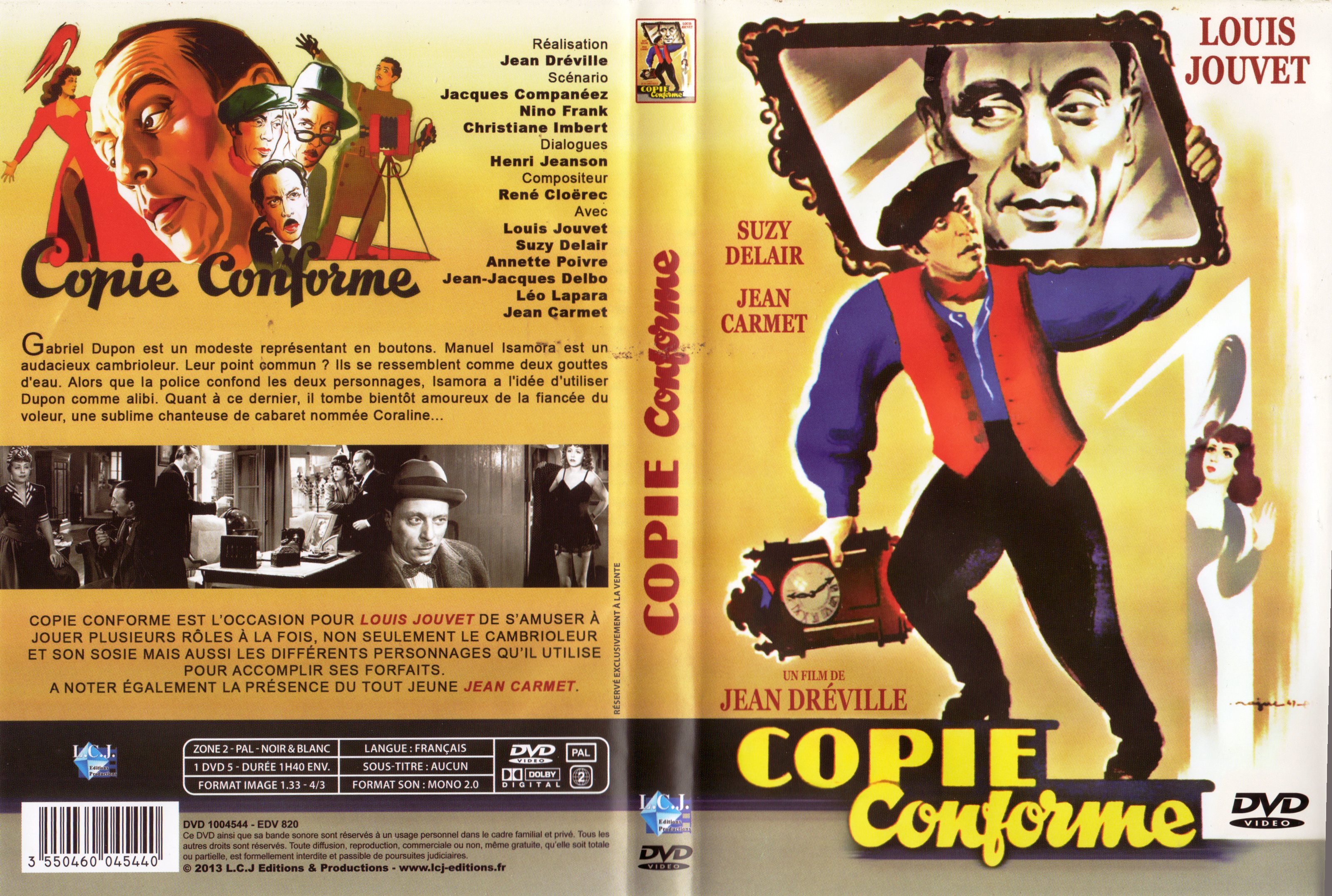 Jaquette DVD Copie conforme (1947)