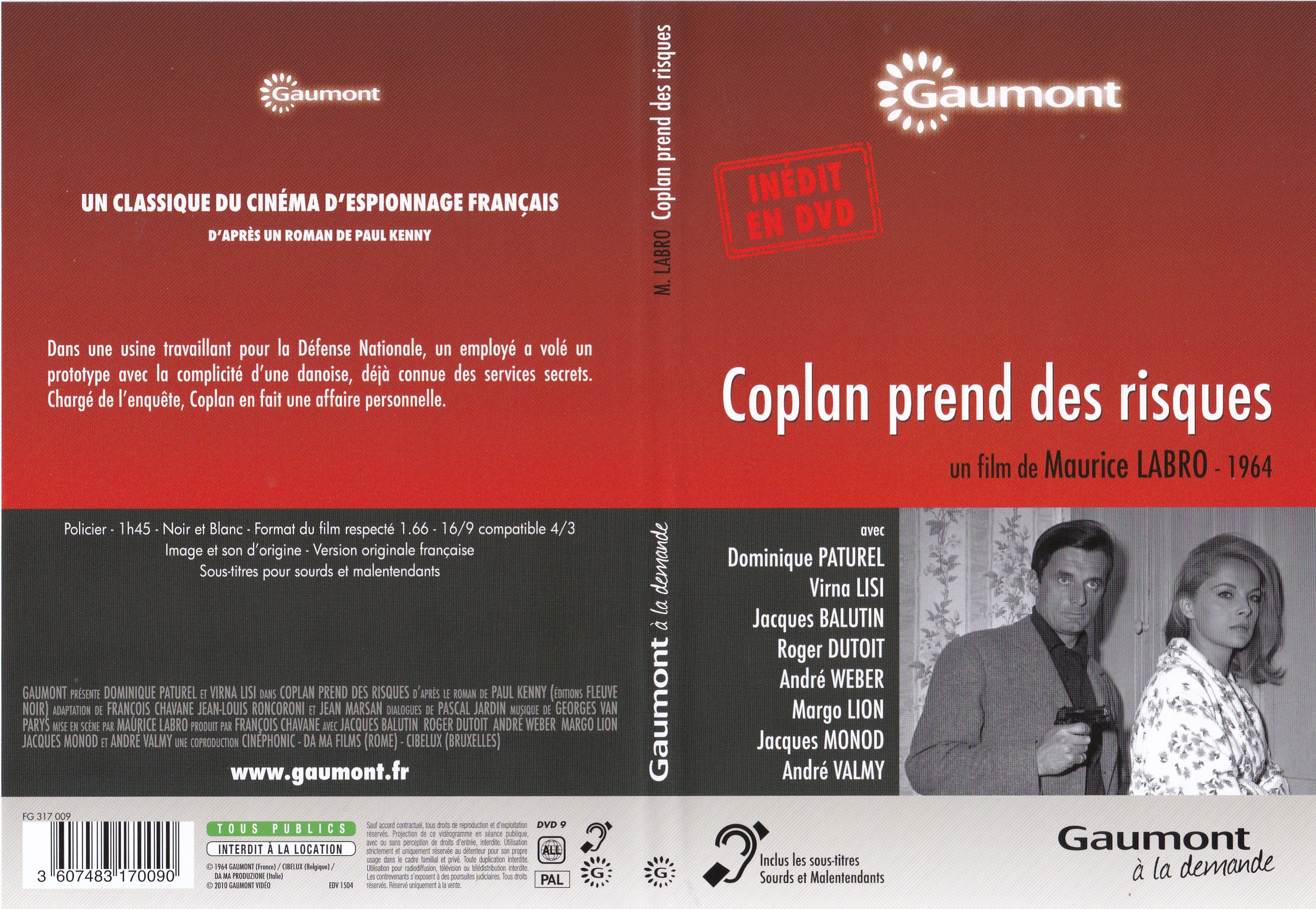 Jaquette DVD Coplan Prend des Risques