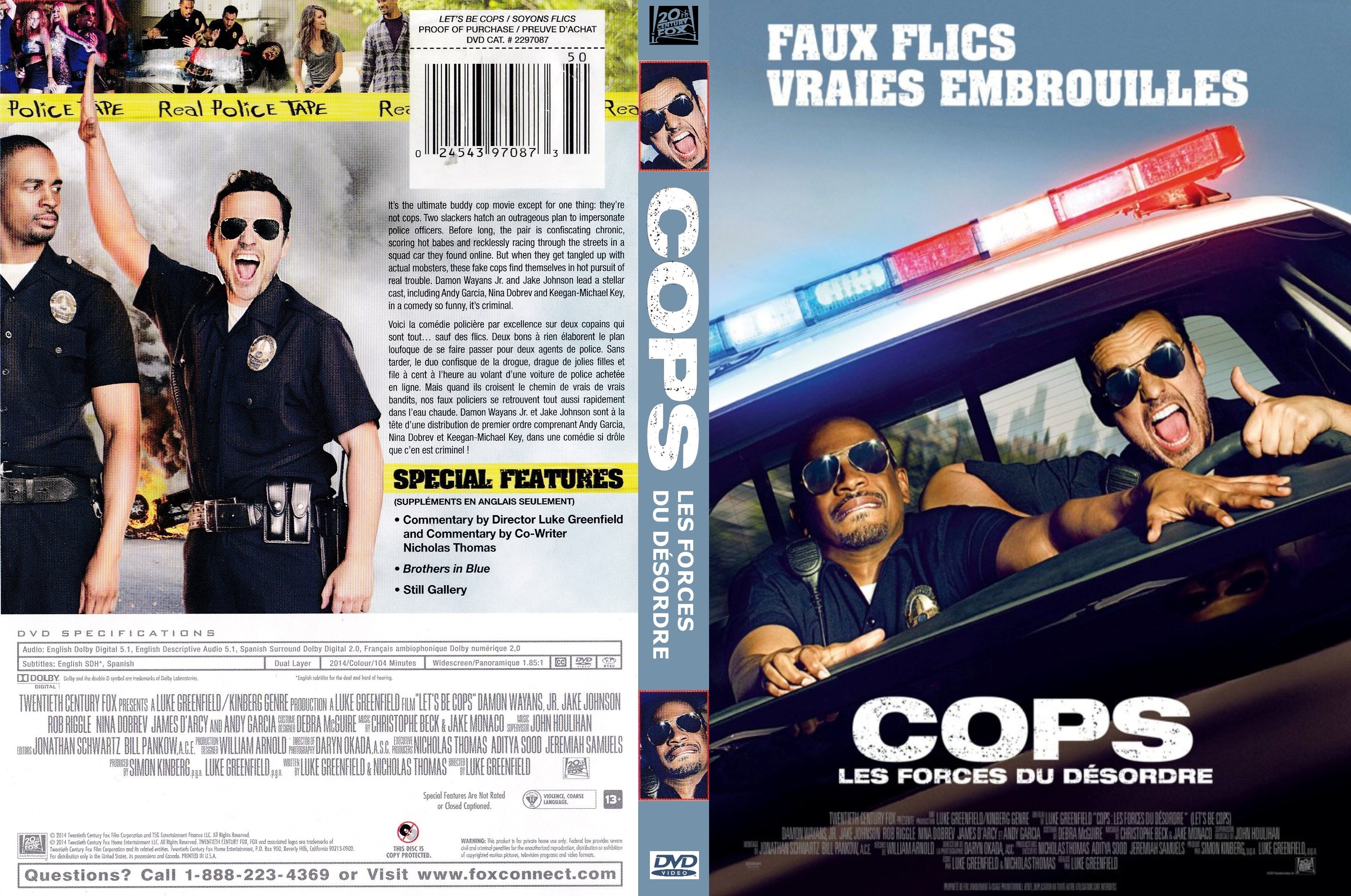 Jaquette DVD Cops custom