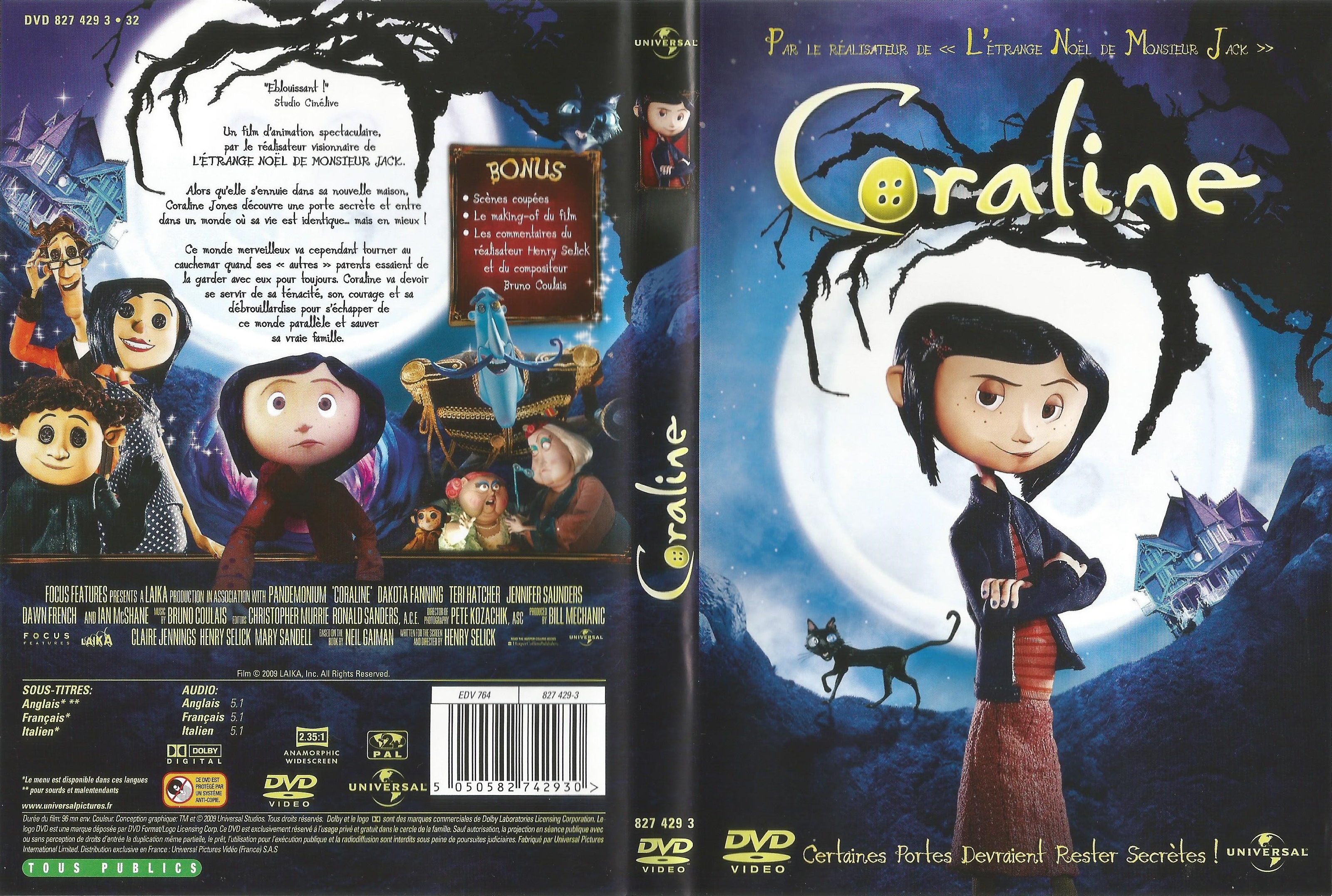 Jaquette DVD Coraline v2