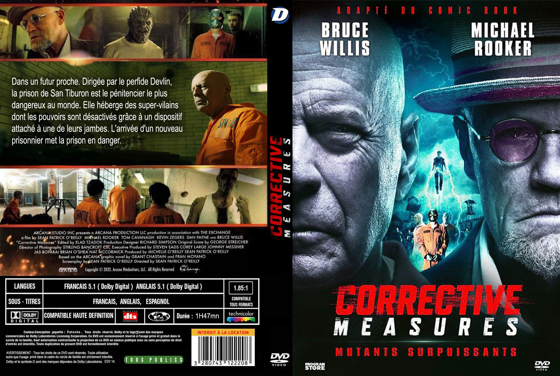 Jaquette DVD Corrective Measures custom