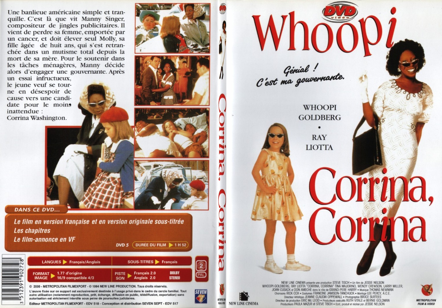 Jaquette DVD Corrina Corrina - SLIM