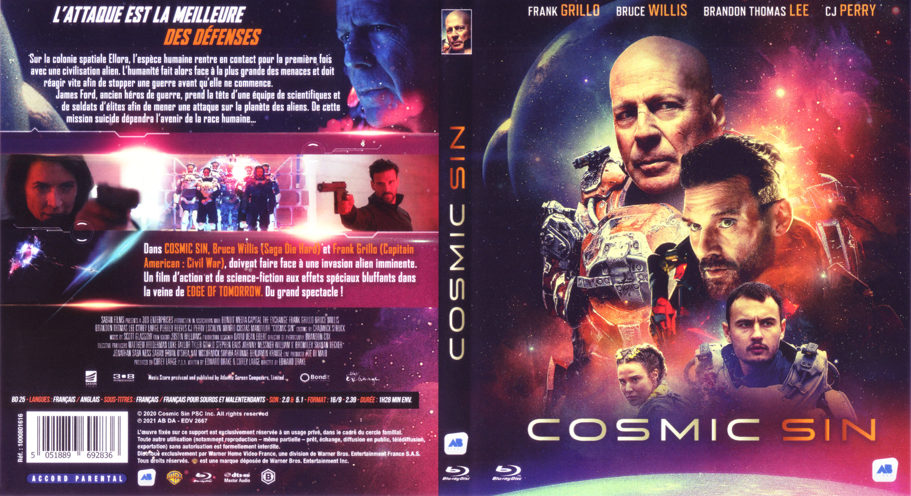 Jaquette DVD Cosmic sin (BLU-RAY)