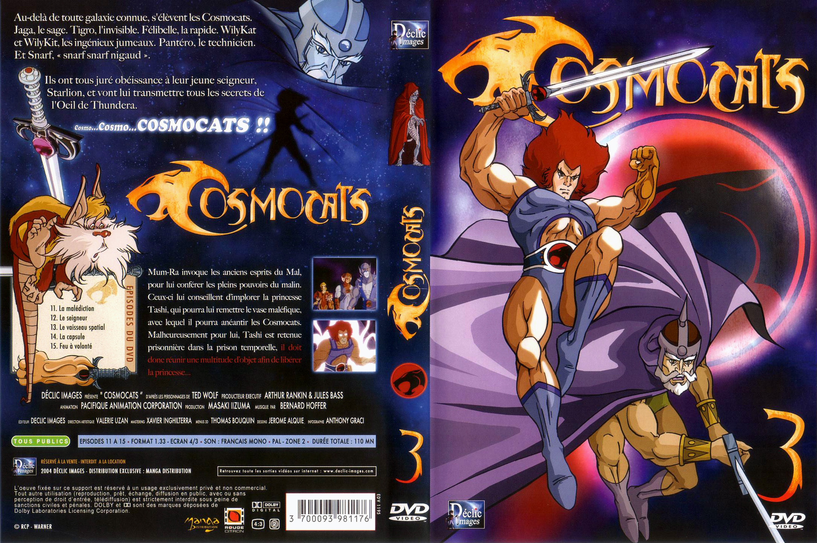 Jaquette DVD Cosmocats vol 03