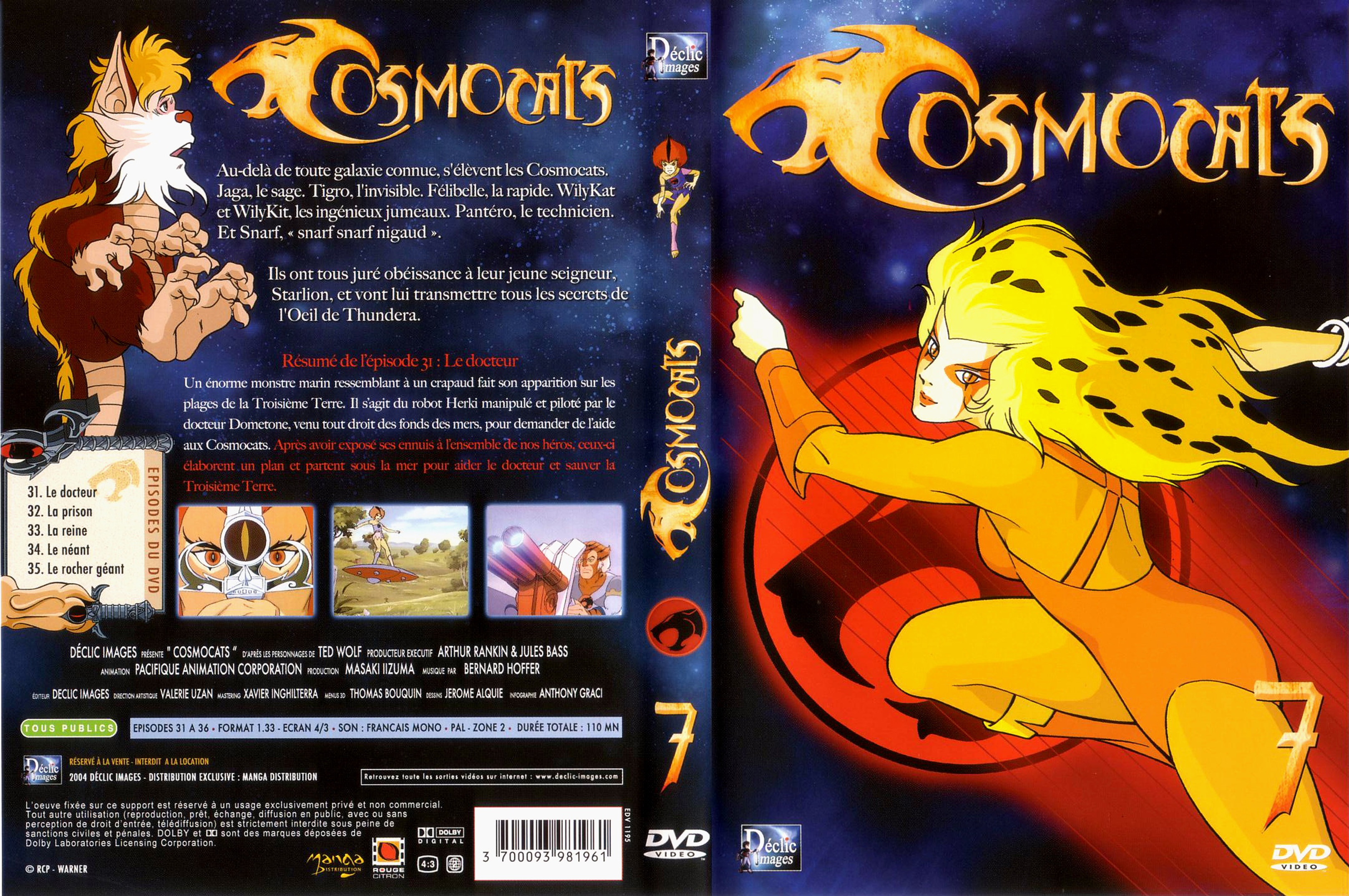 Jaquette DVD Cosmocats vol 07