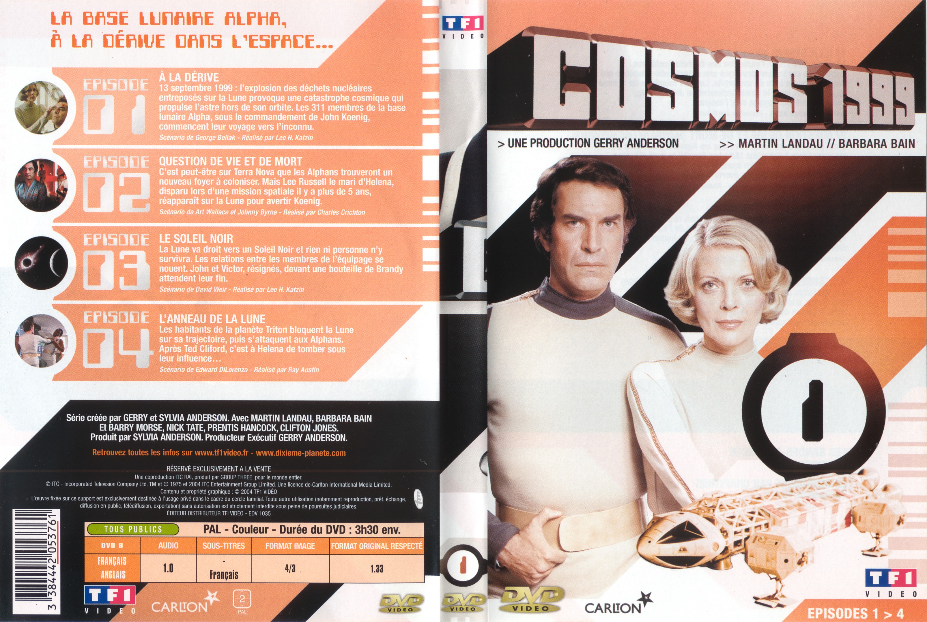 Jaquette DVD Cosmos 1999 saison 1 dvd 1
