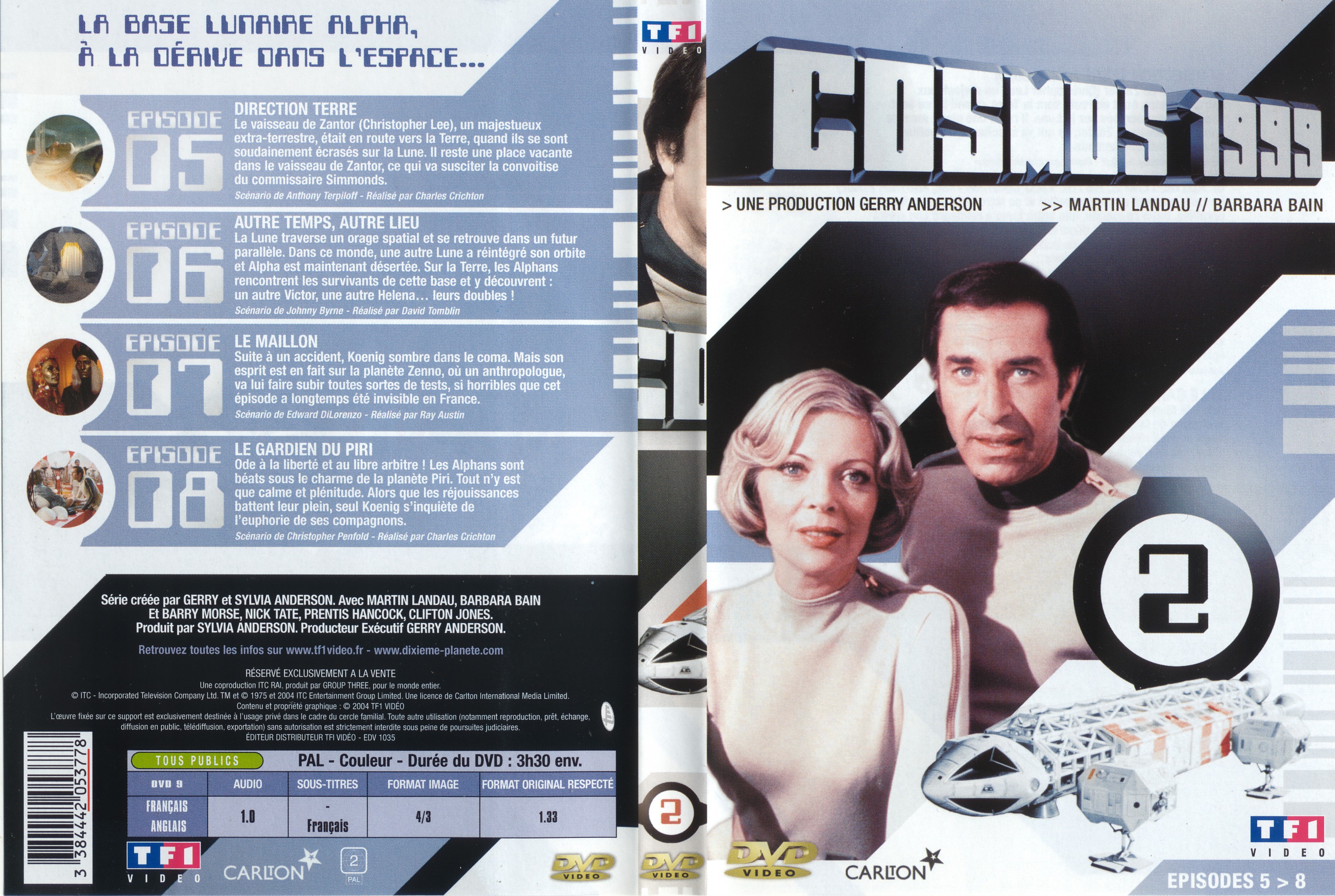 Jaquette DVD Cosmos 1999 saison 1 dvd 2