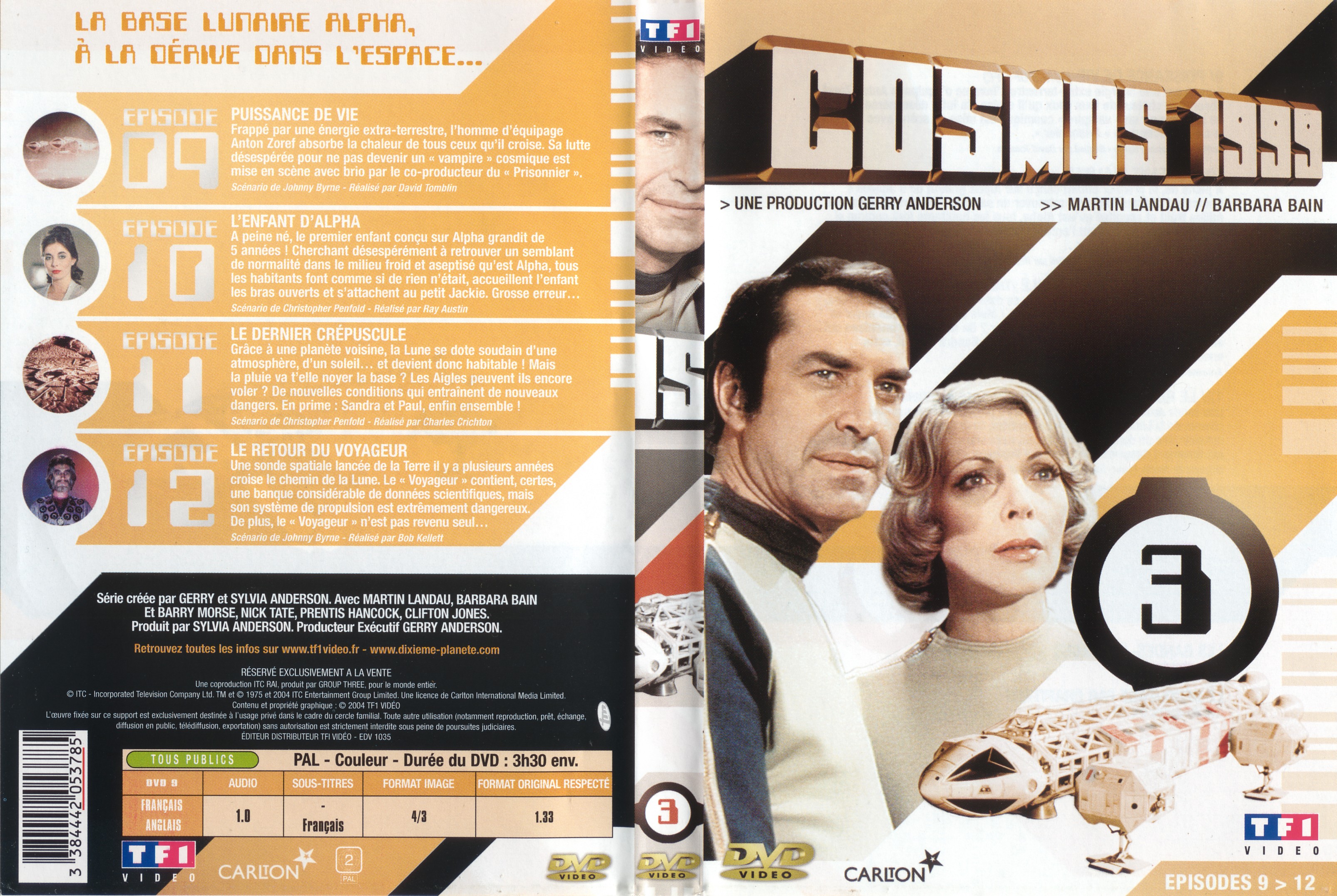 Jaquette DVD Cosmos 1999 saison 1 dvd 3