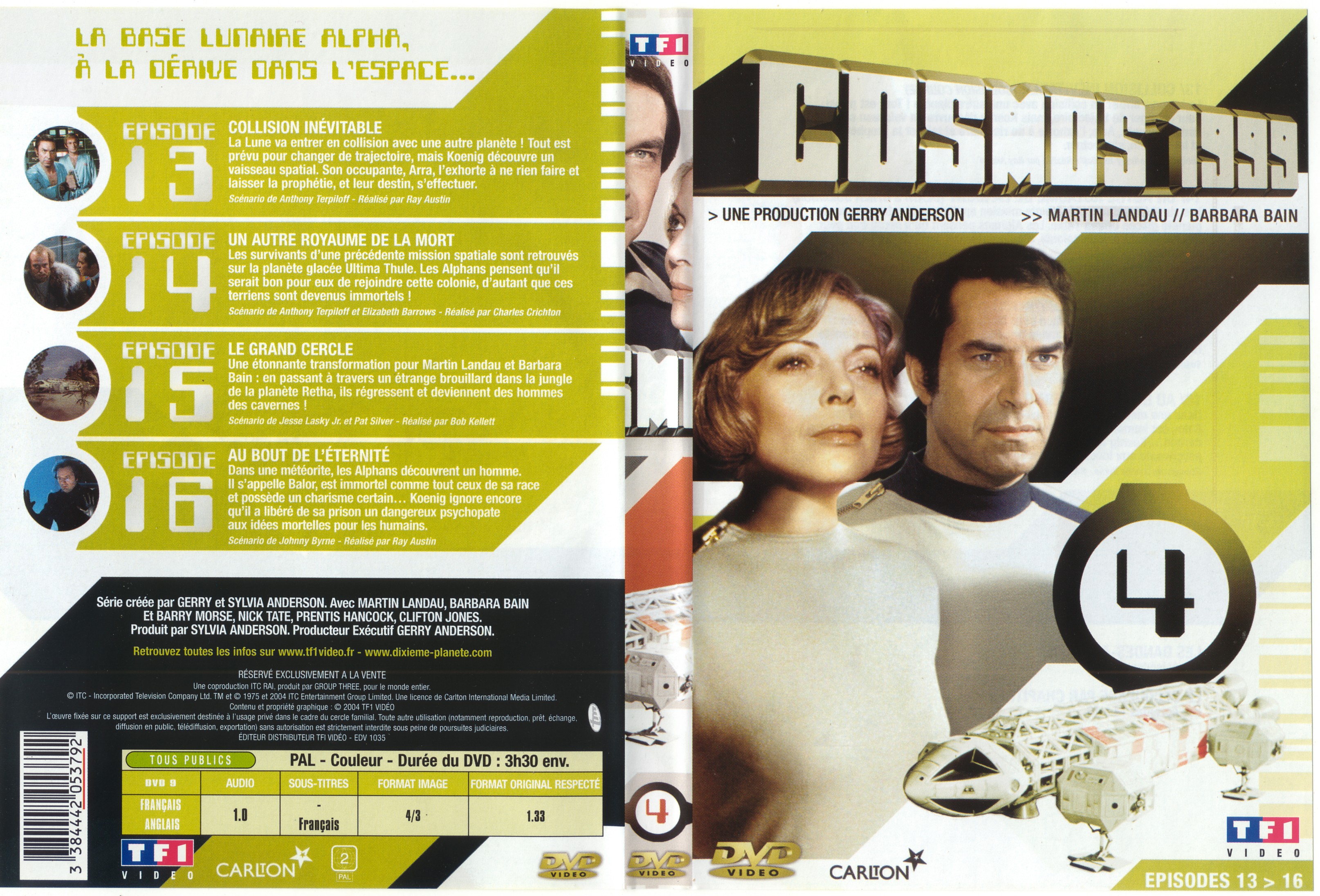 Jaquette DVD Cosmos 1999 saison 1 dvd 4