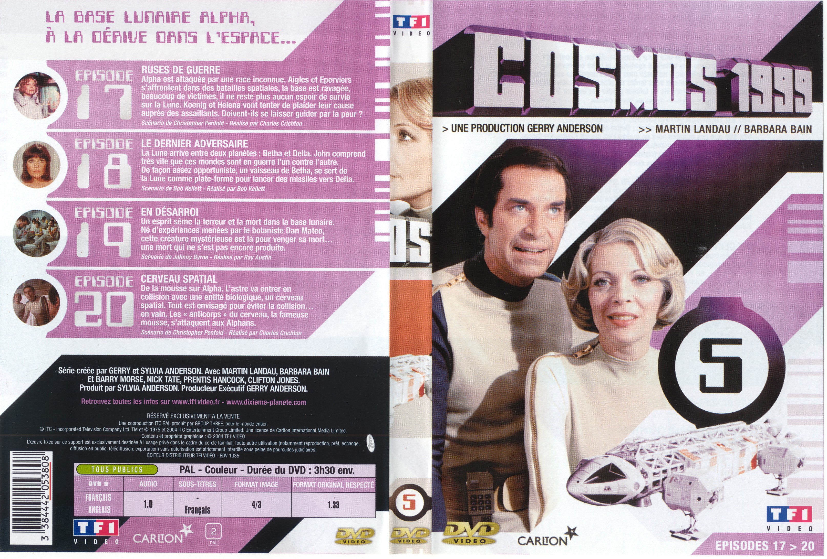 Jaquette DVD Cosmos 1999 saison 1 dvd 5