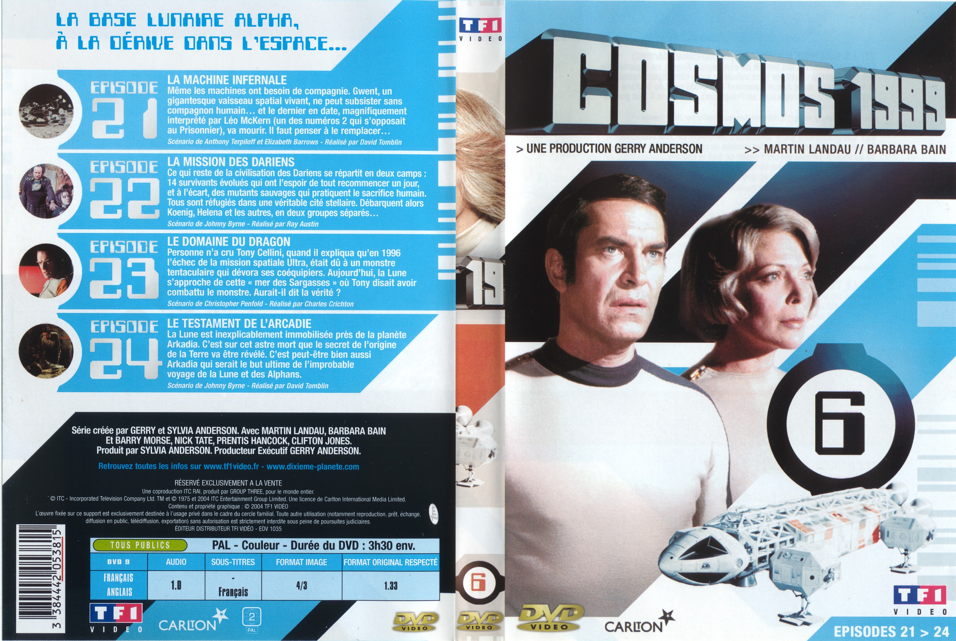 Jaquette DVD Cosmos 1999 saison 1 dvd 6