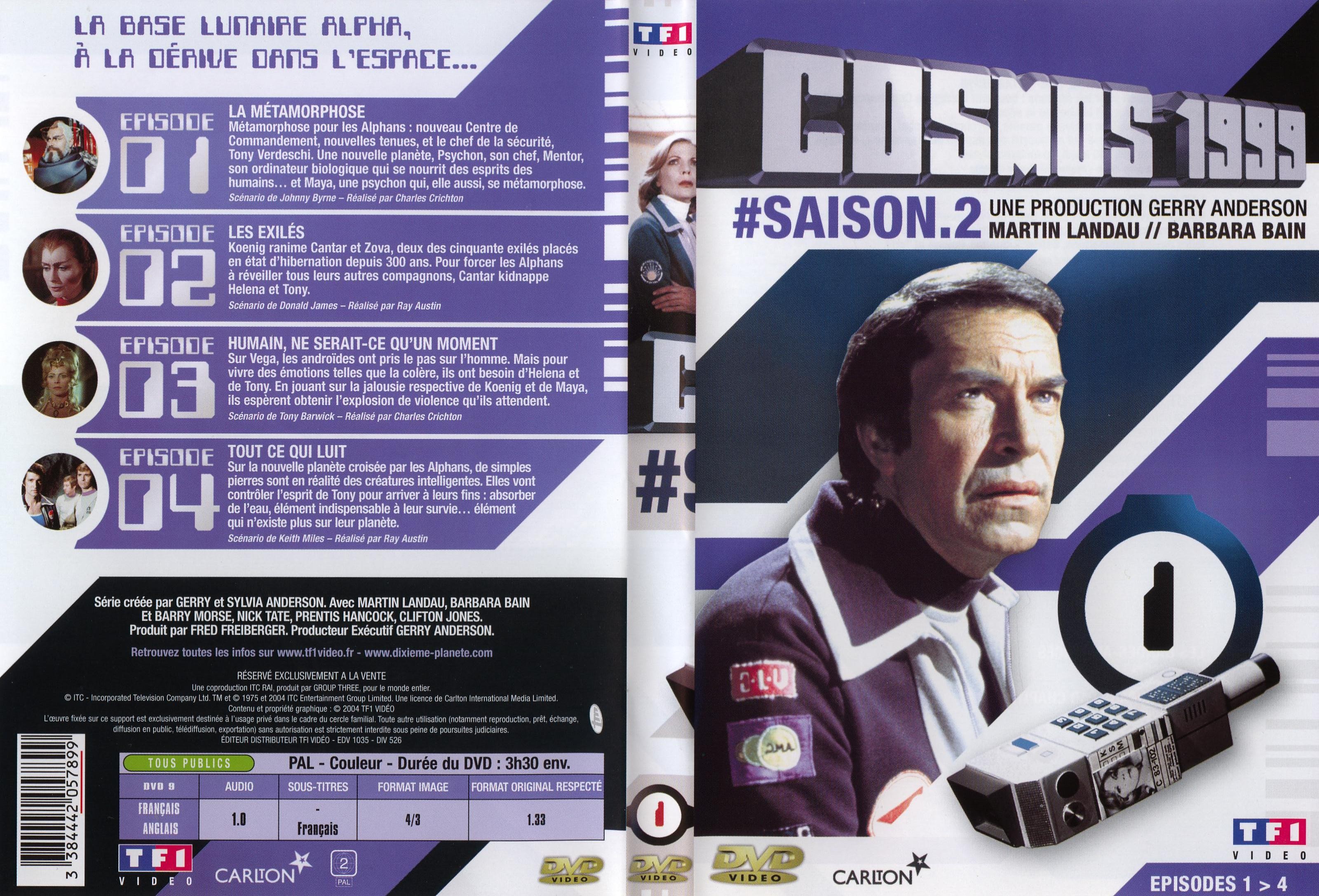 Jaquette DVD Cosmos 1999 saison 2 dvd 1