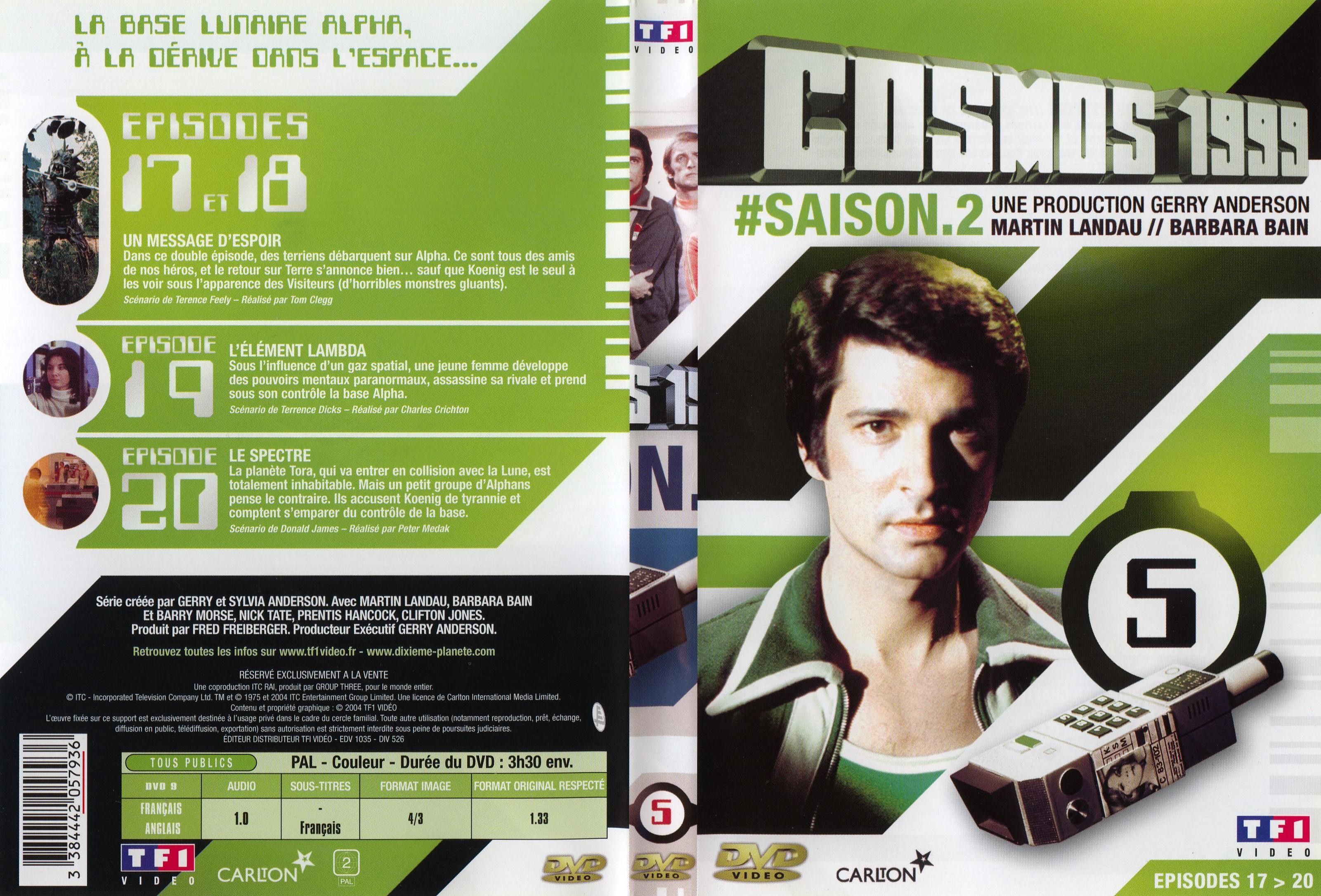 Jaquette DVD Cosmos 1999 saison 2 dvd 5