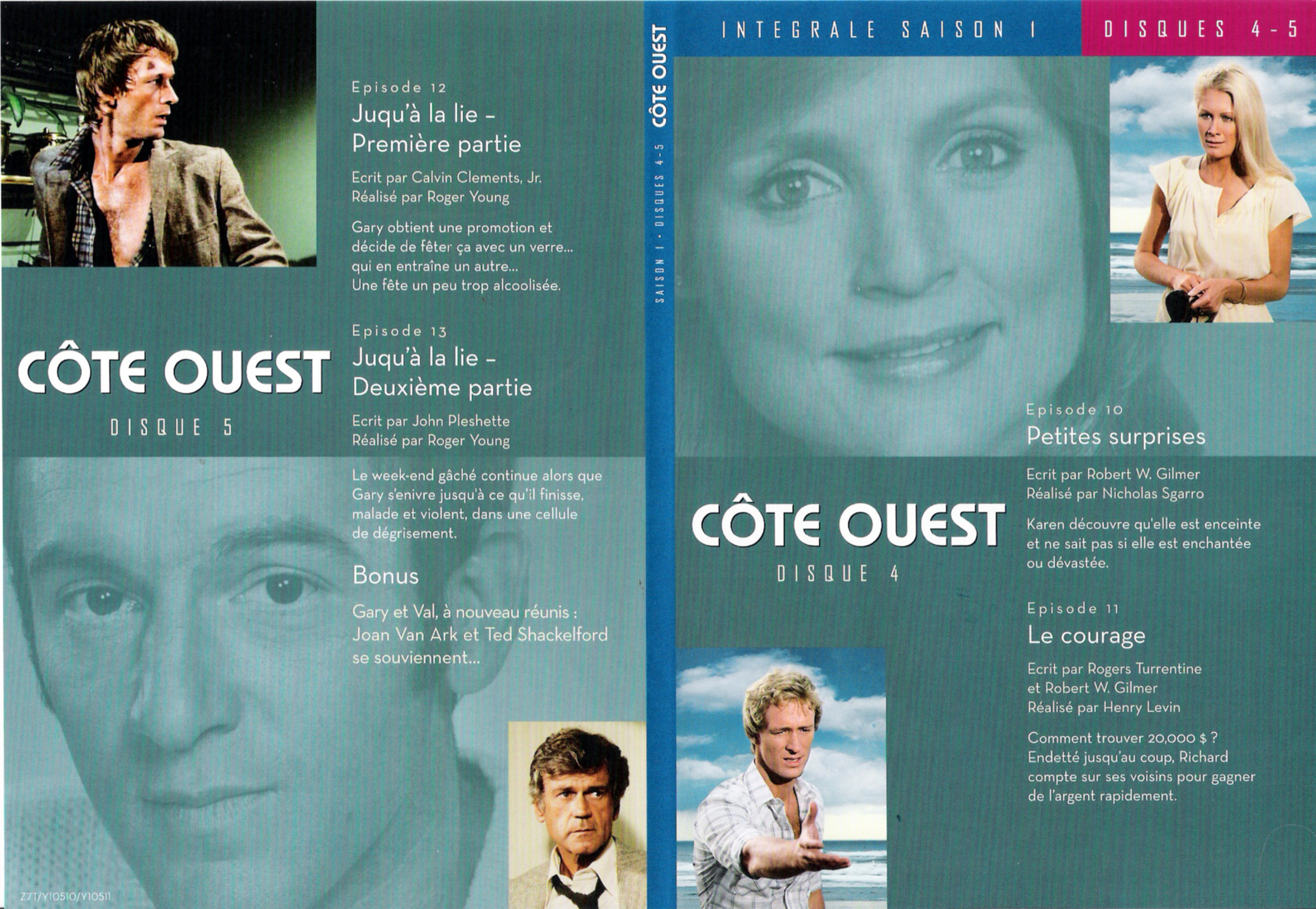 Jaquette DVD Cte Ouest Saison 1 DVD 4 & 5