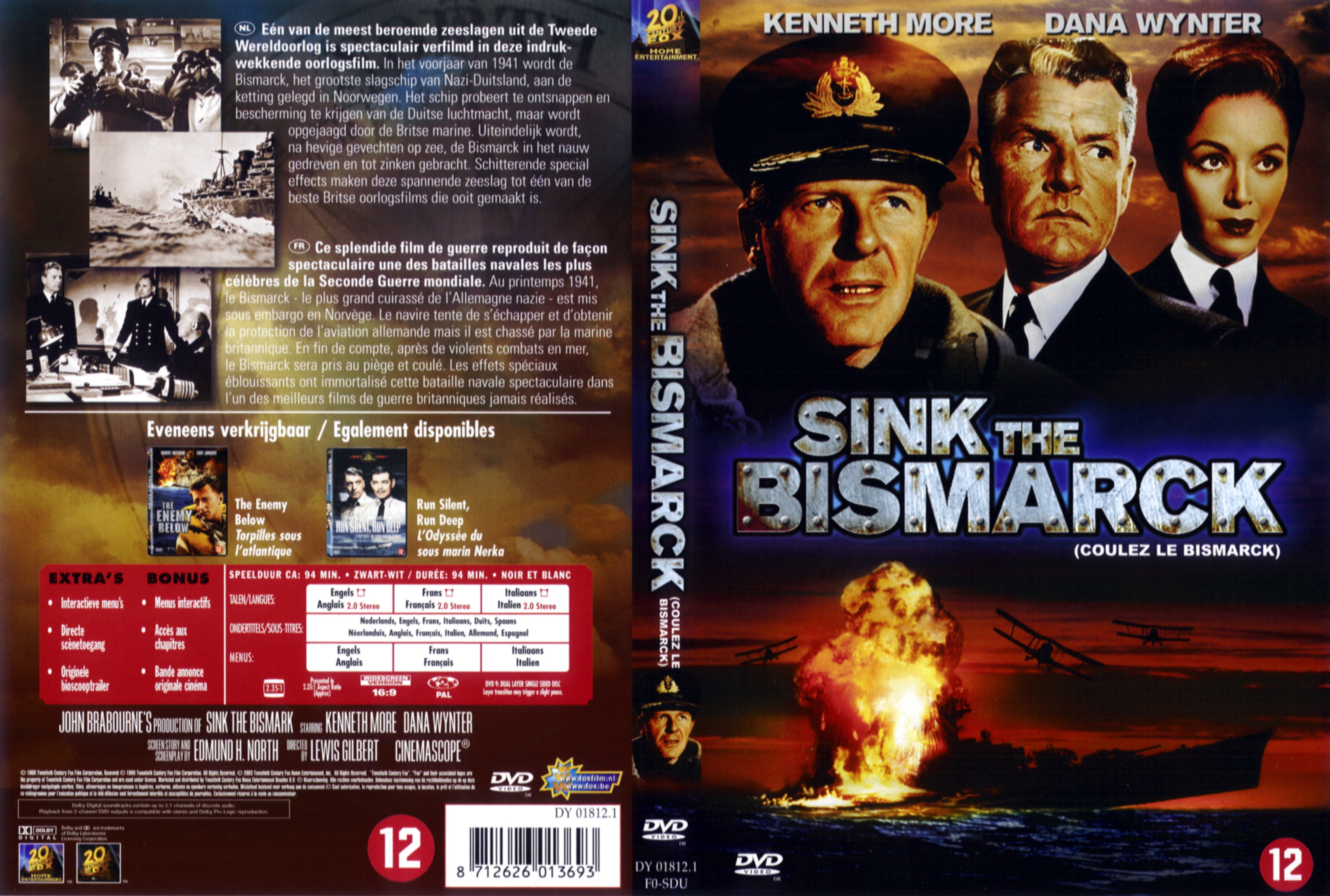 Jaquette DVD Coulez le Bismarck