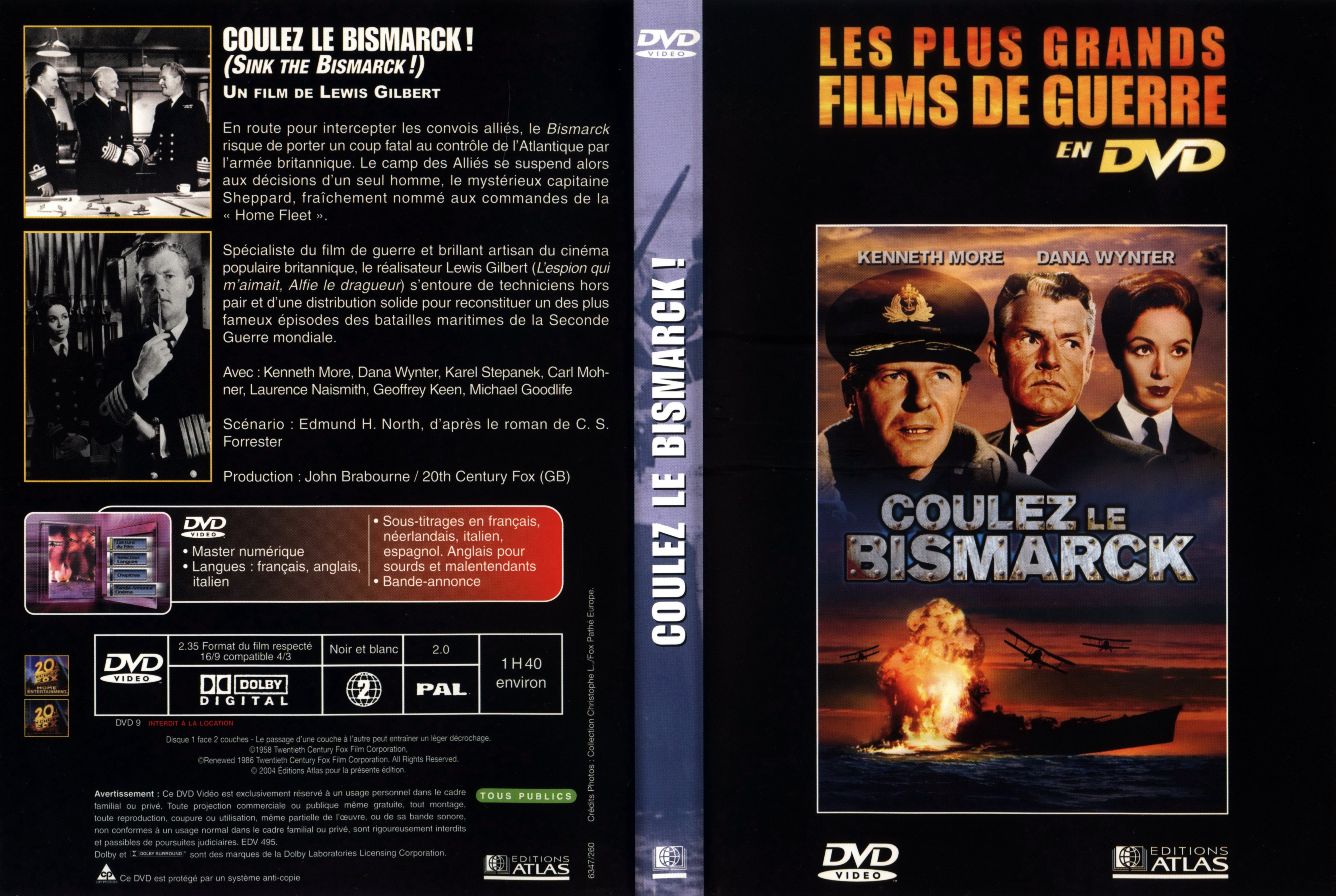 Jaquette DVD Coulez le Bismarck v3