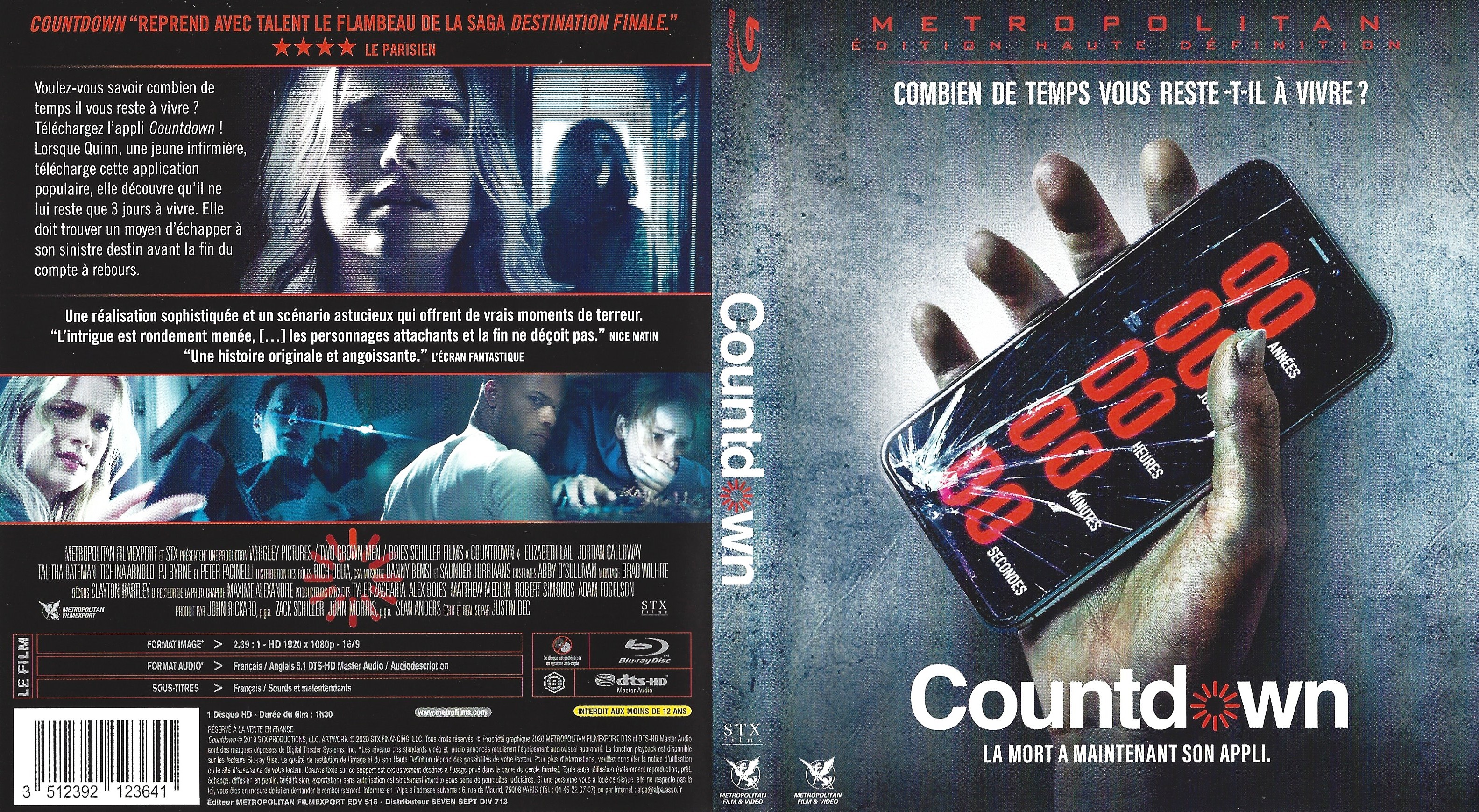 Jaquette DVD Countdown 2019 (BLU-RAY)