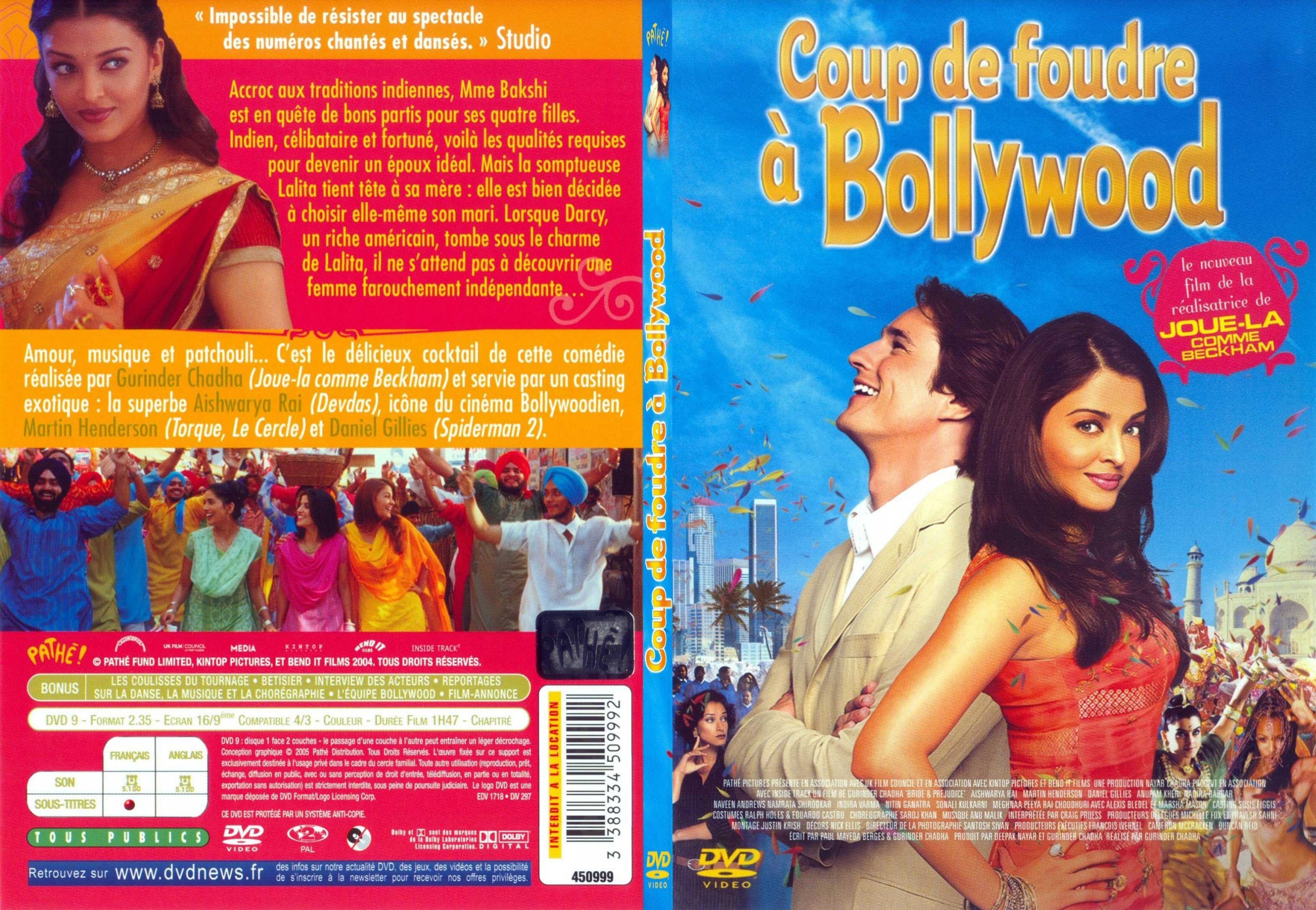Jaquette DVD Coup de foudre a Bollywood - SLIM