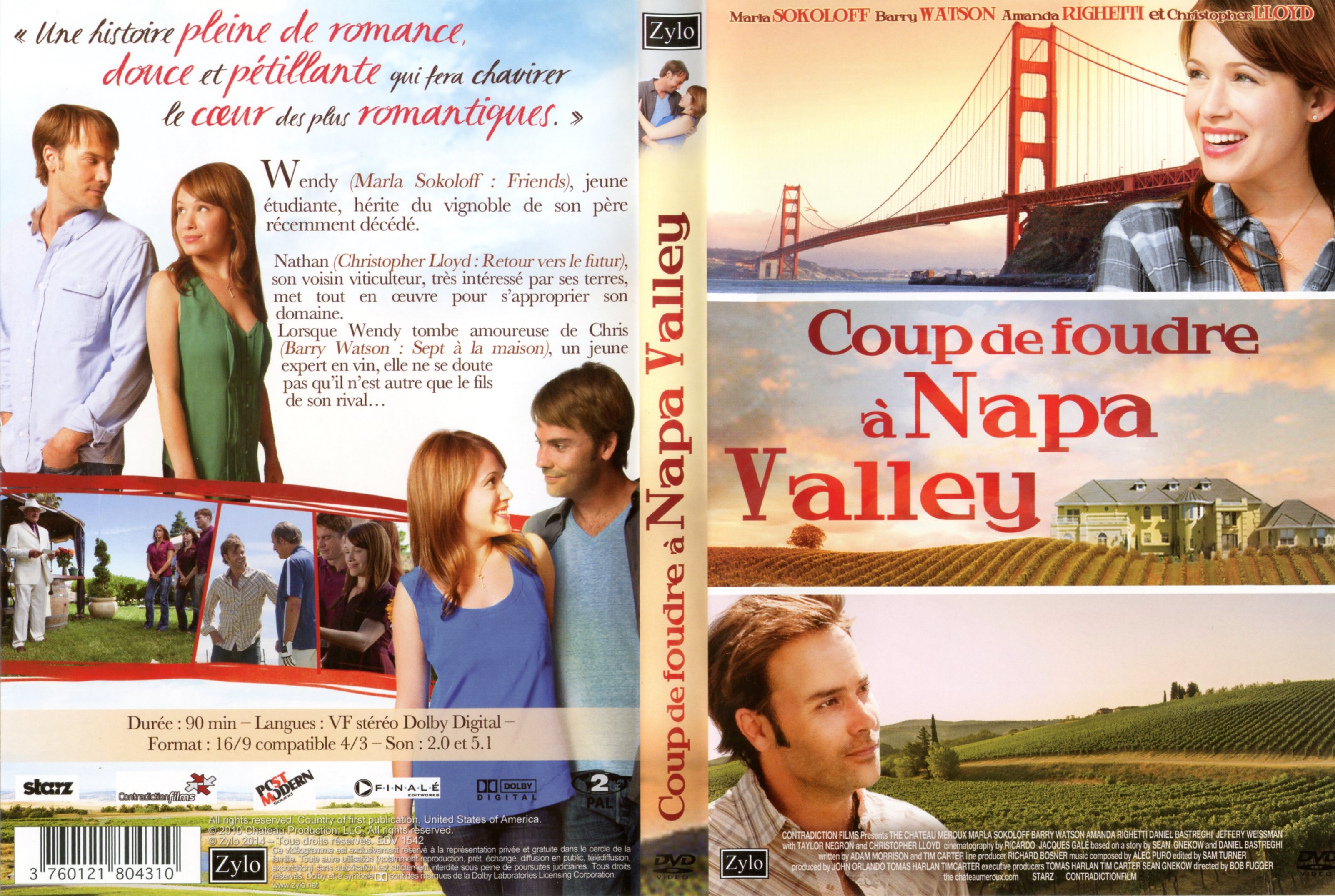 Jaquette DVD Coup de foudre  Napa Valley