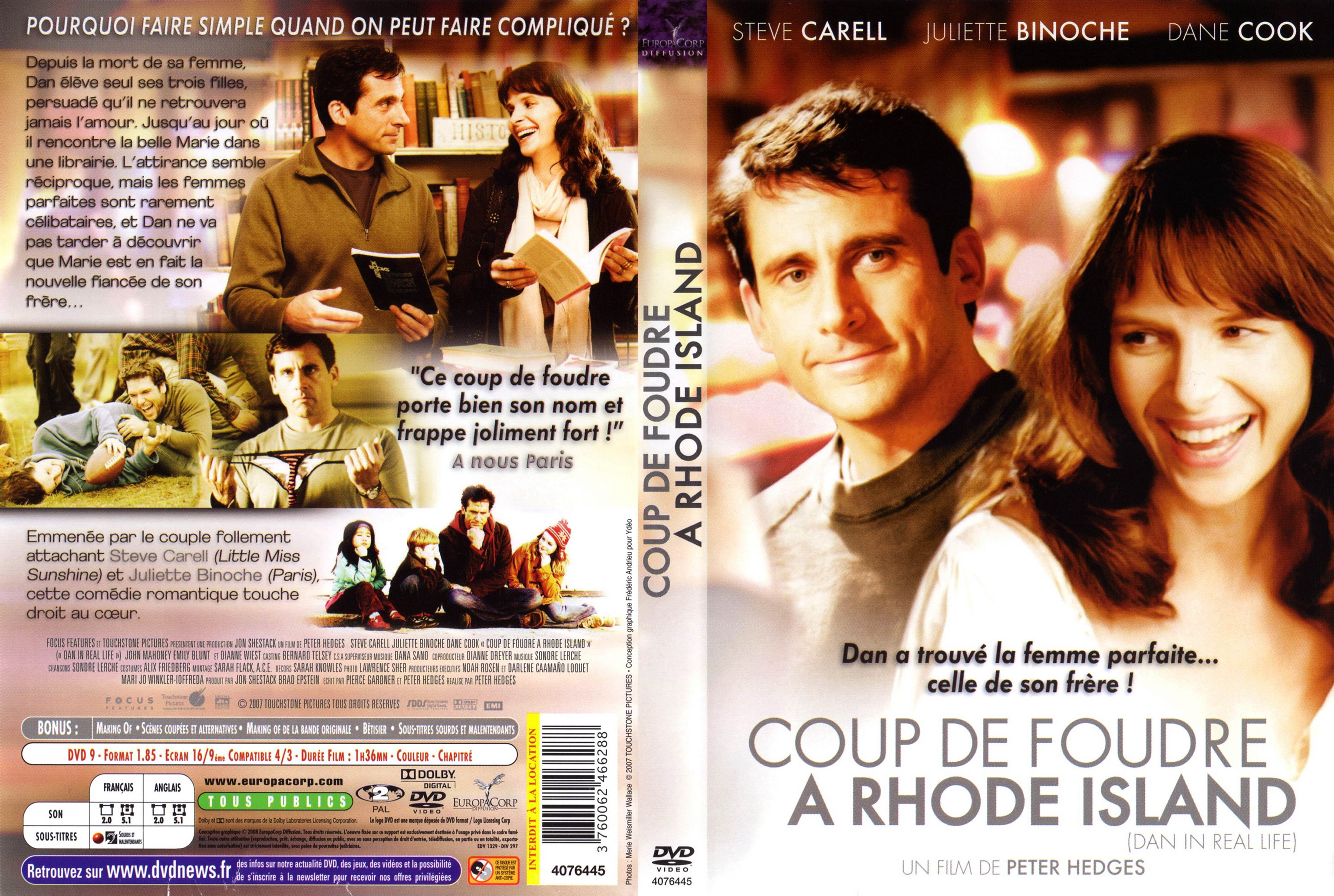 Jaquette DVD Coup de foudre  Rhode Island