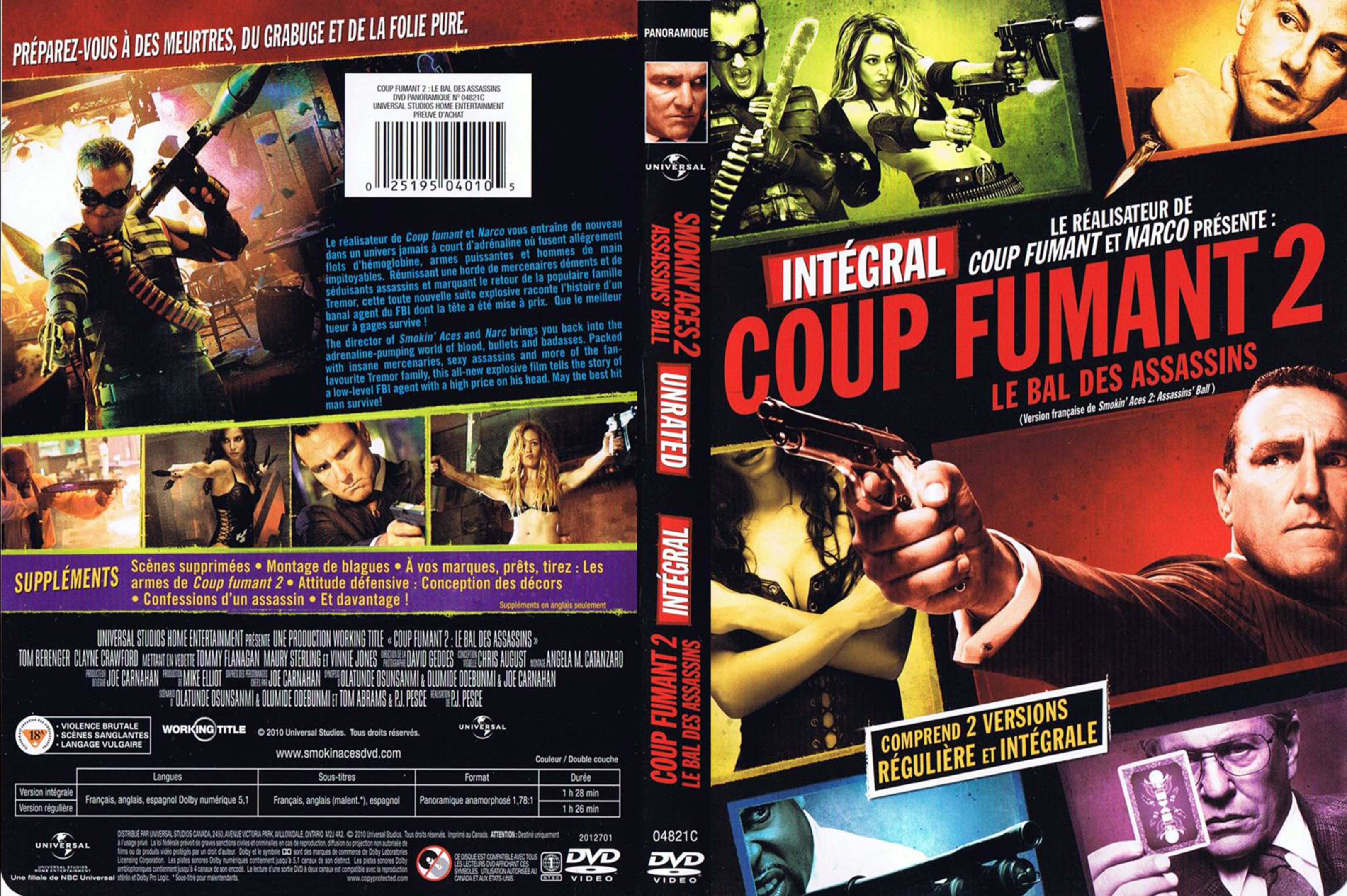 Jaquette DVD Coup fumant 2 Smoking ace 2 (Canadienne)