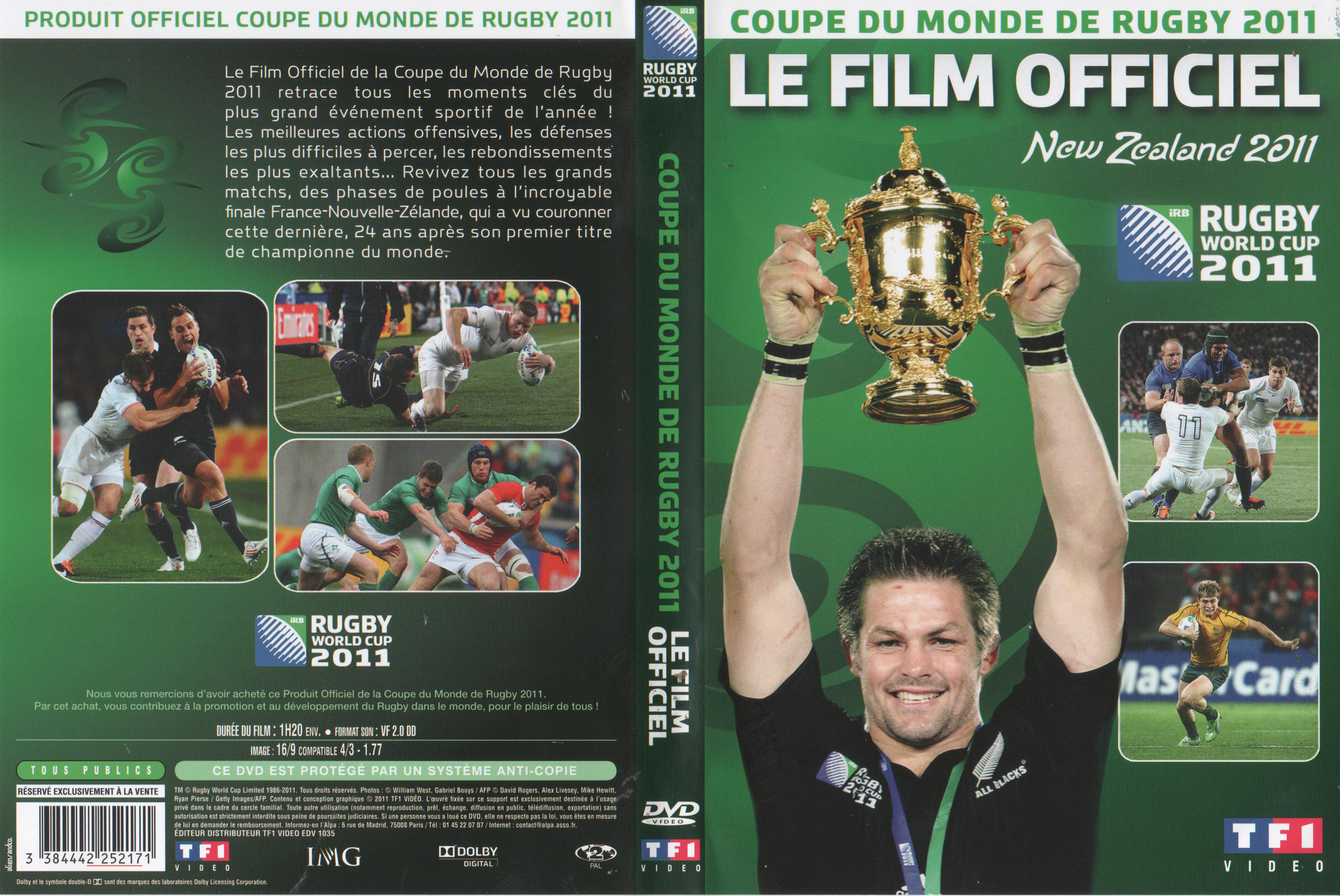 Jaquette DVD Coupe du Monde de Rugby 2011 (Le Film Officiel)
