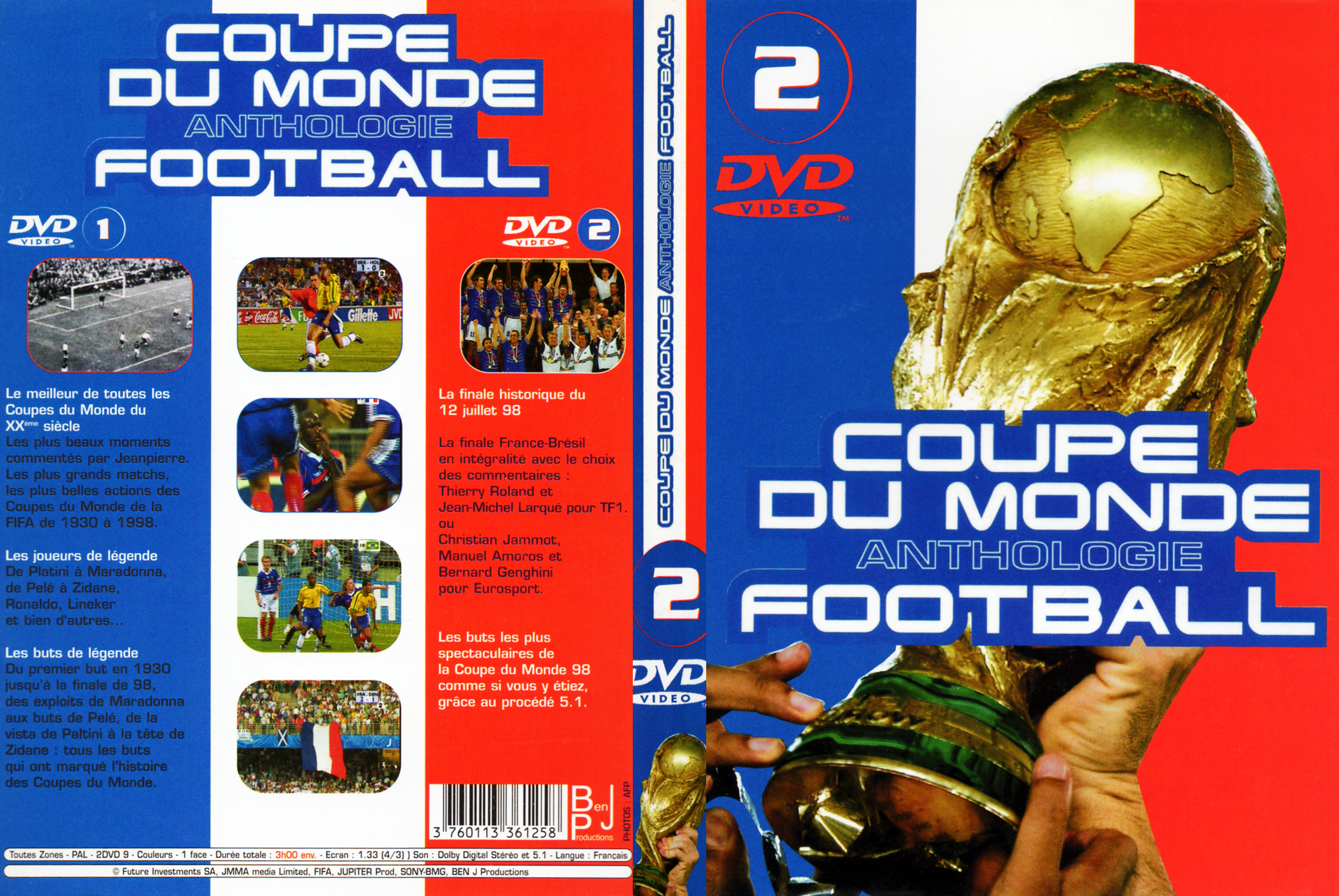 Jaquette DVD Coupe du monde Anthologie Football
