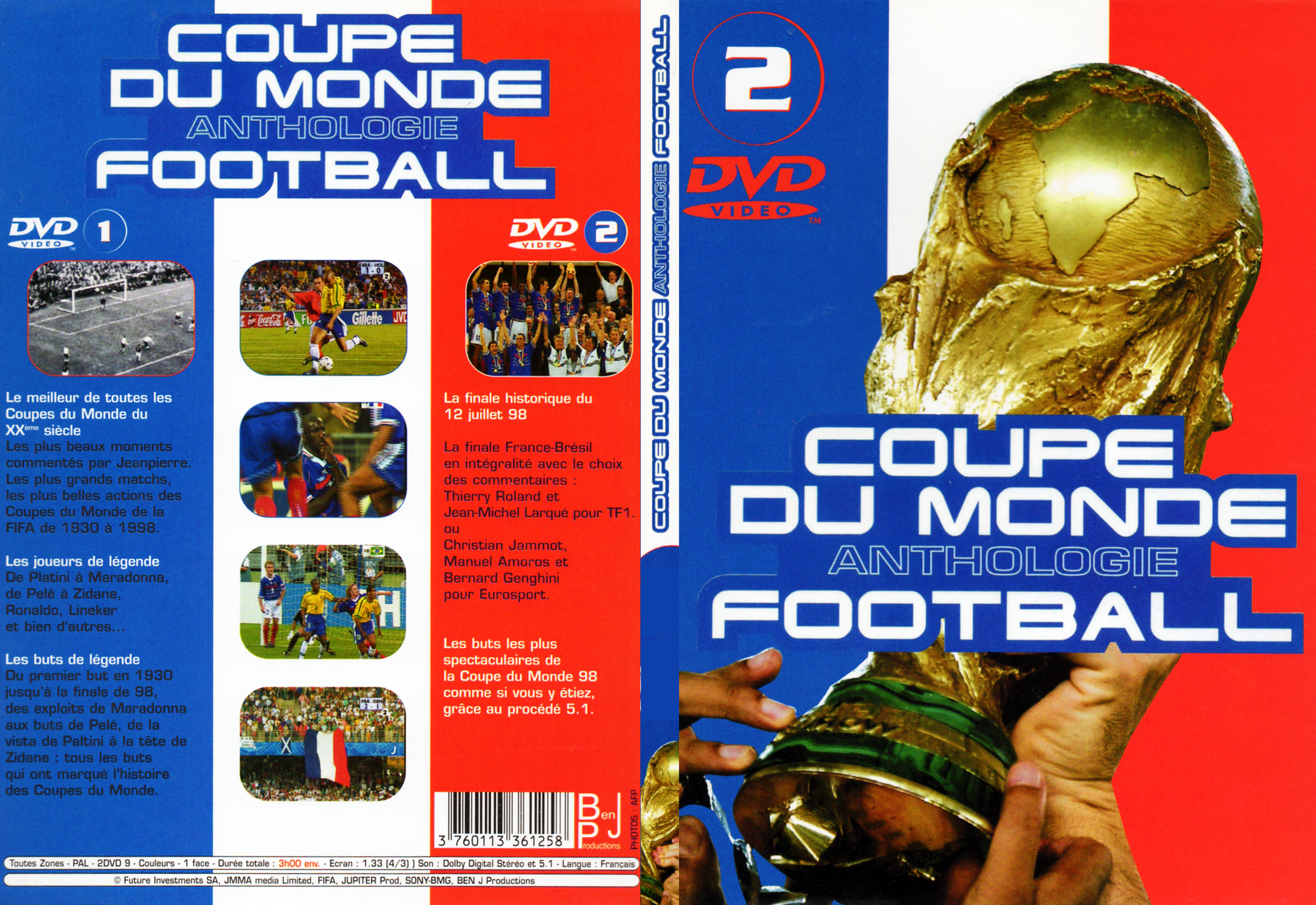 Jaquette DVD Coupe du monde Anthologie Football - SLIM