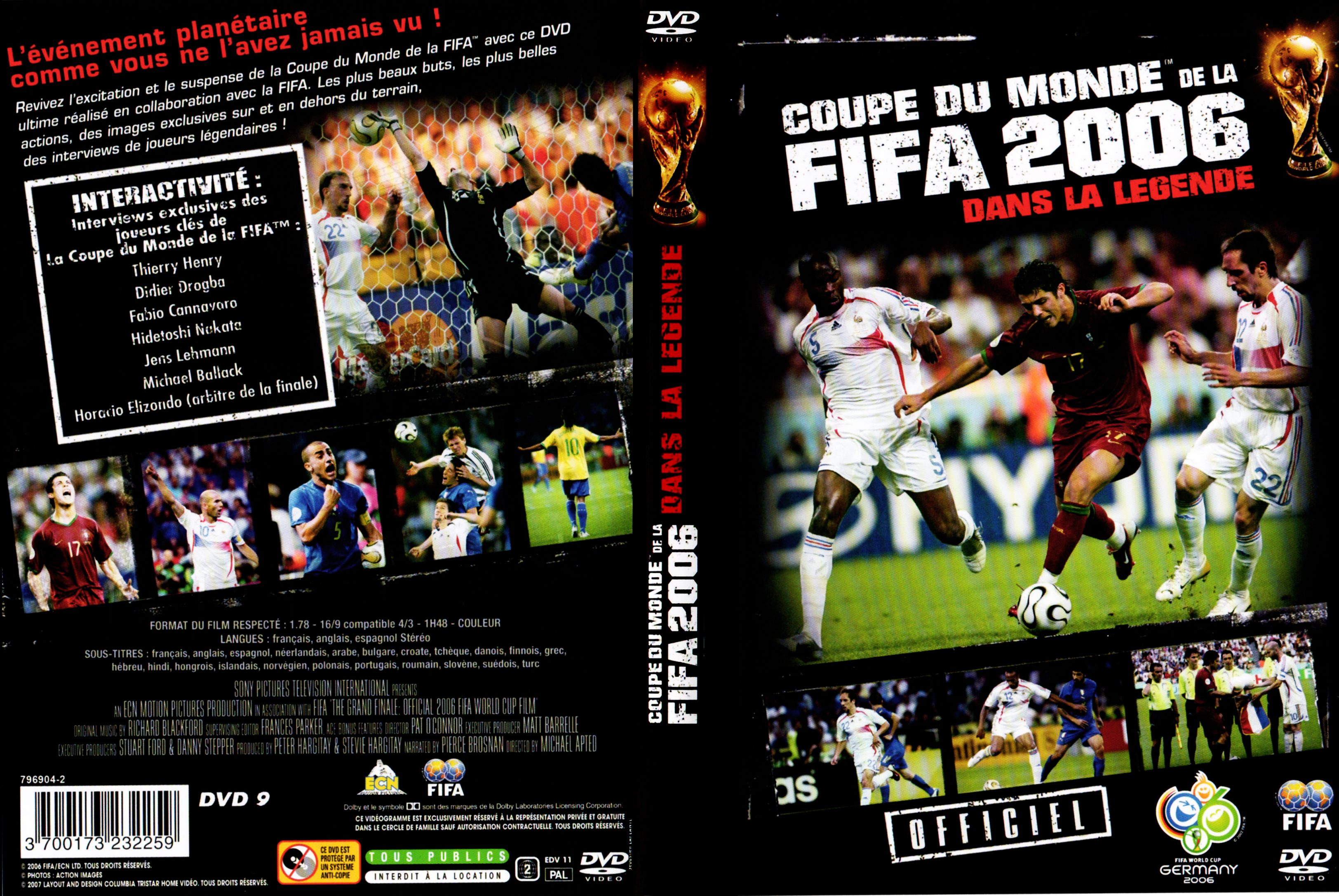 Jaquette DVD Coupe du monde de FIFA 2006 dans la lgende