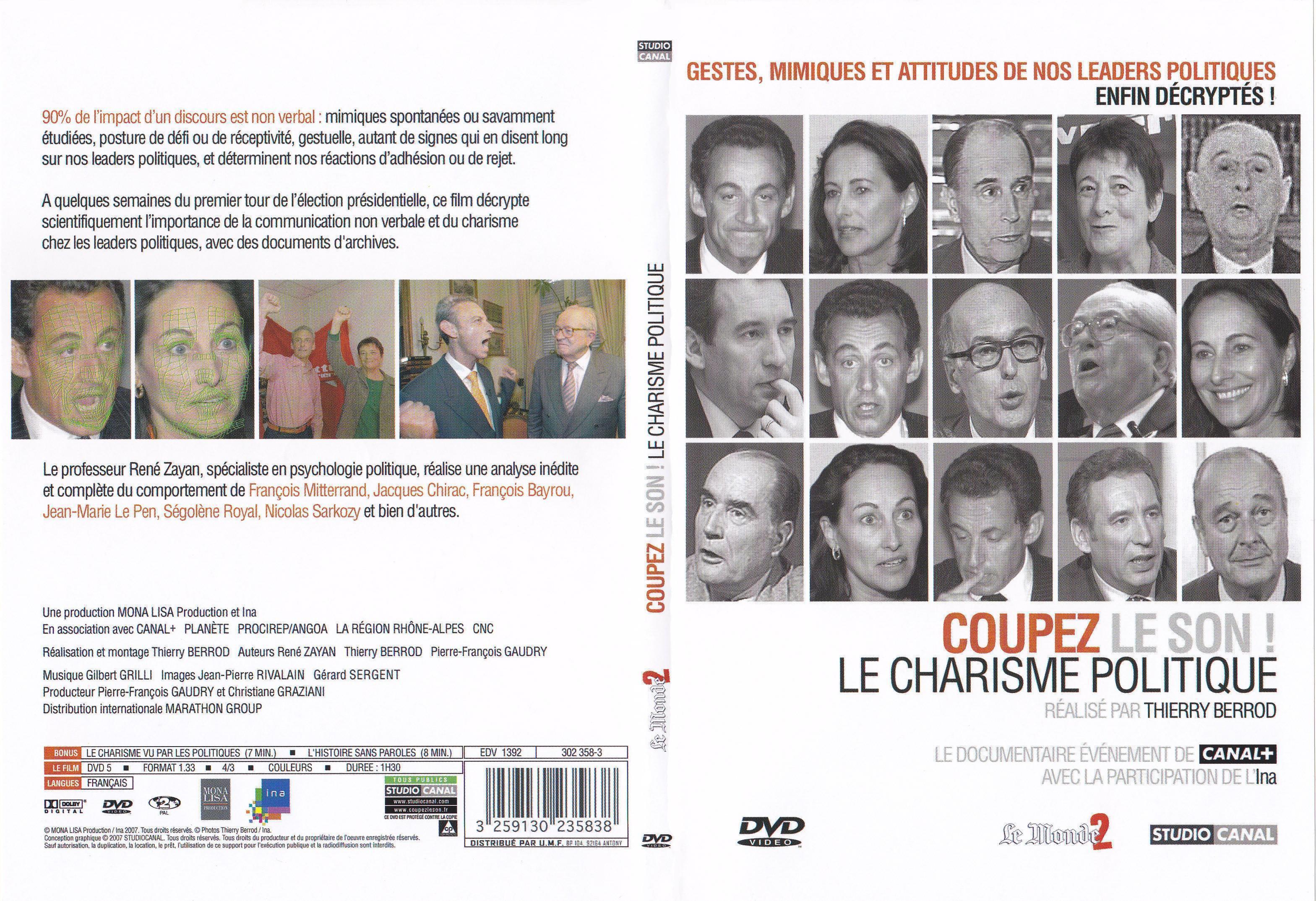 Jaquette DVD Coupez le Son ! Le Charisme Politique