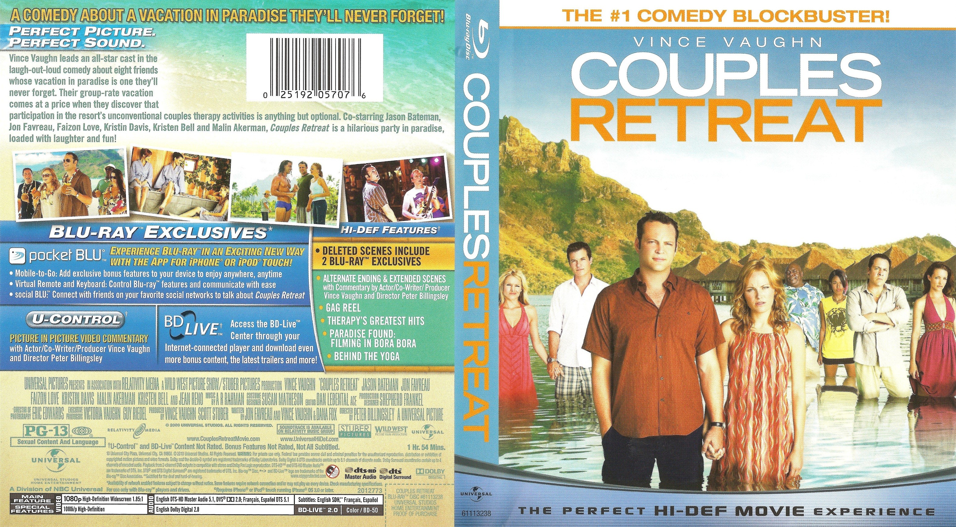 Jaquette DVD Couples Retreat - Thrapie de couples Zone 1 (BLU-RAY)