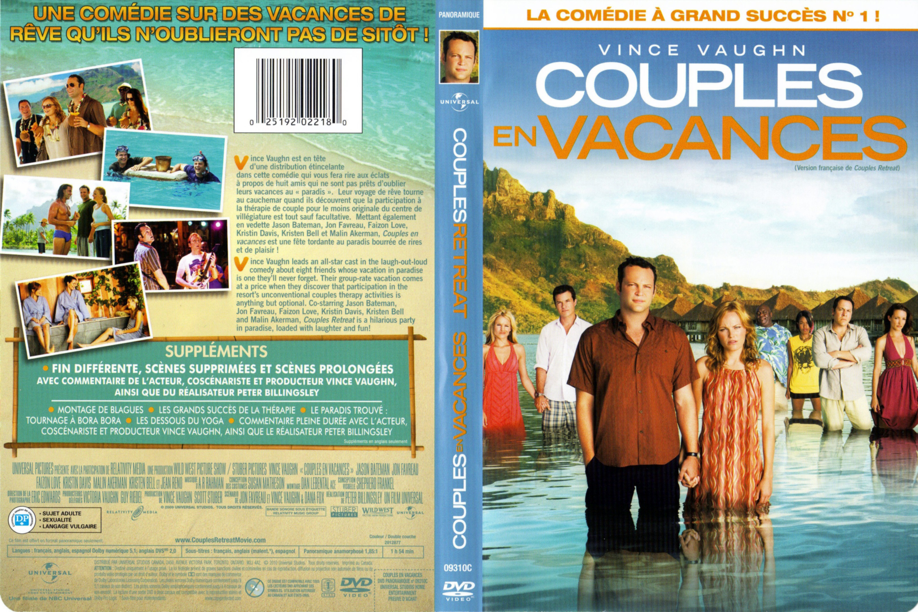 Jaquette DVD Couples en vacances (Canadienne)