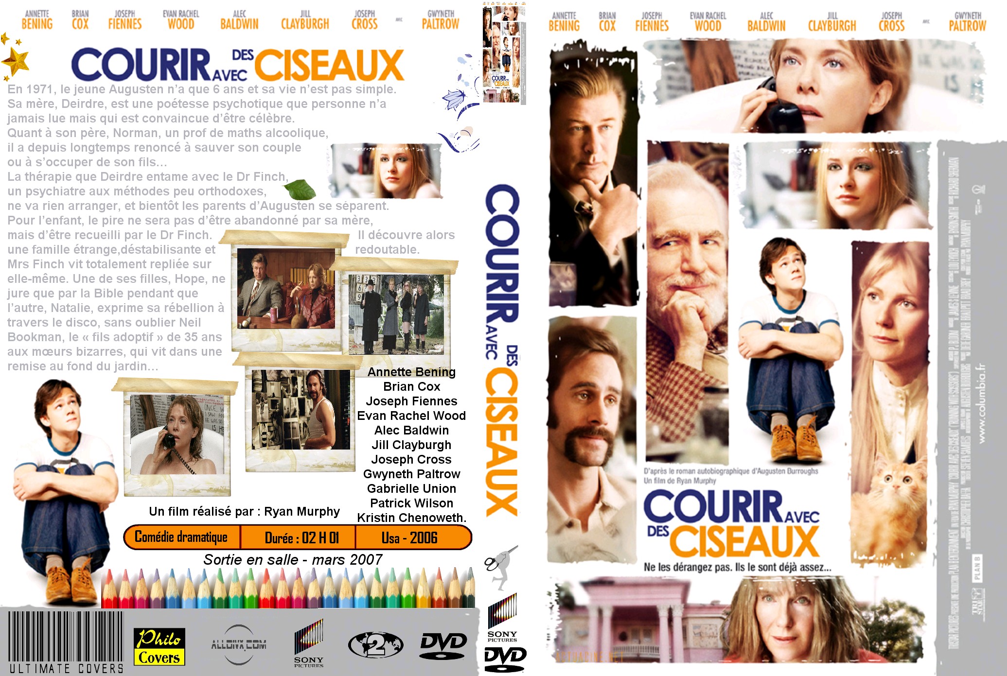 Jaquette DVD Courir avec des ciseaux custom