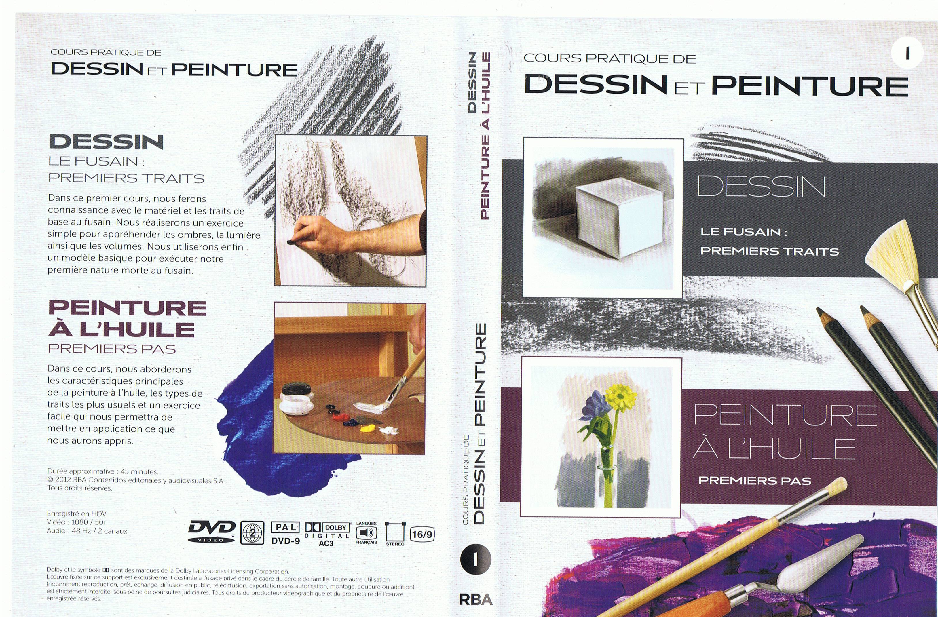 Jaquette DVD Cours pratique de dessin & peinture Vol 01