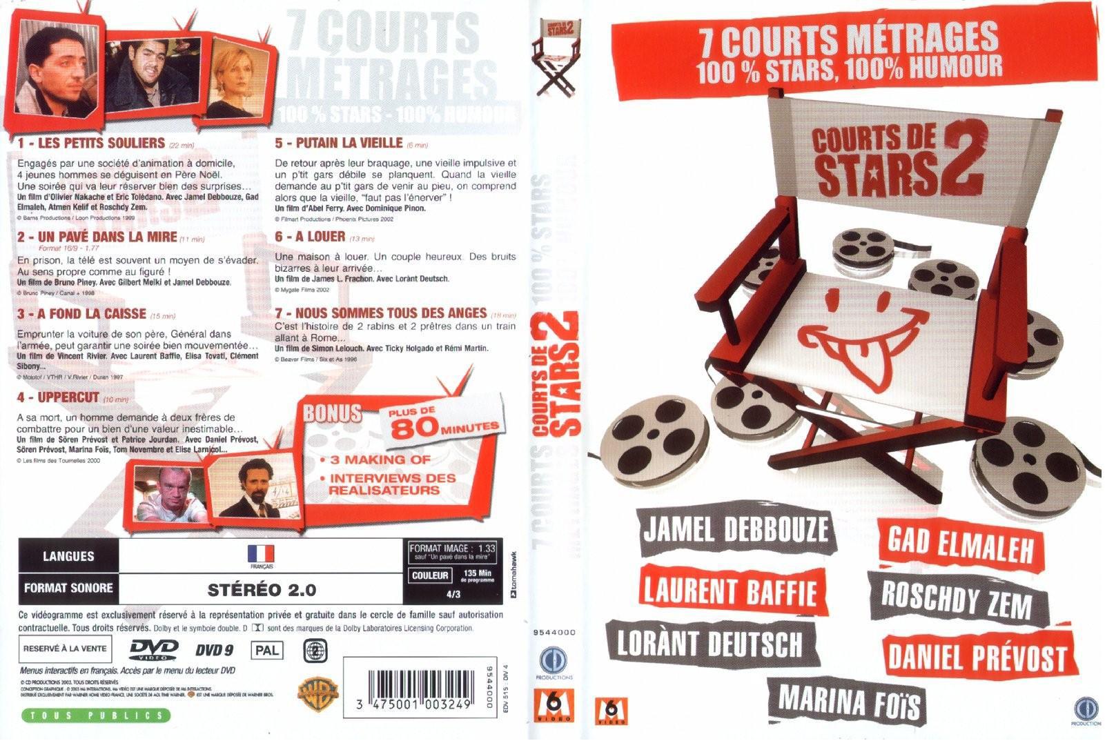Jaquette DVD Courts de stars 2