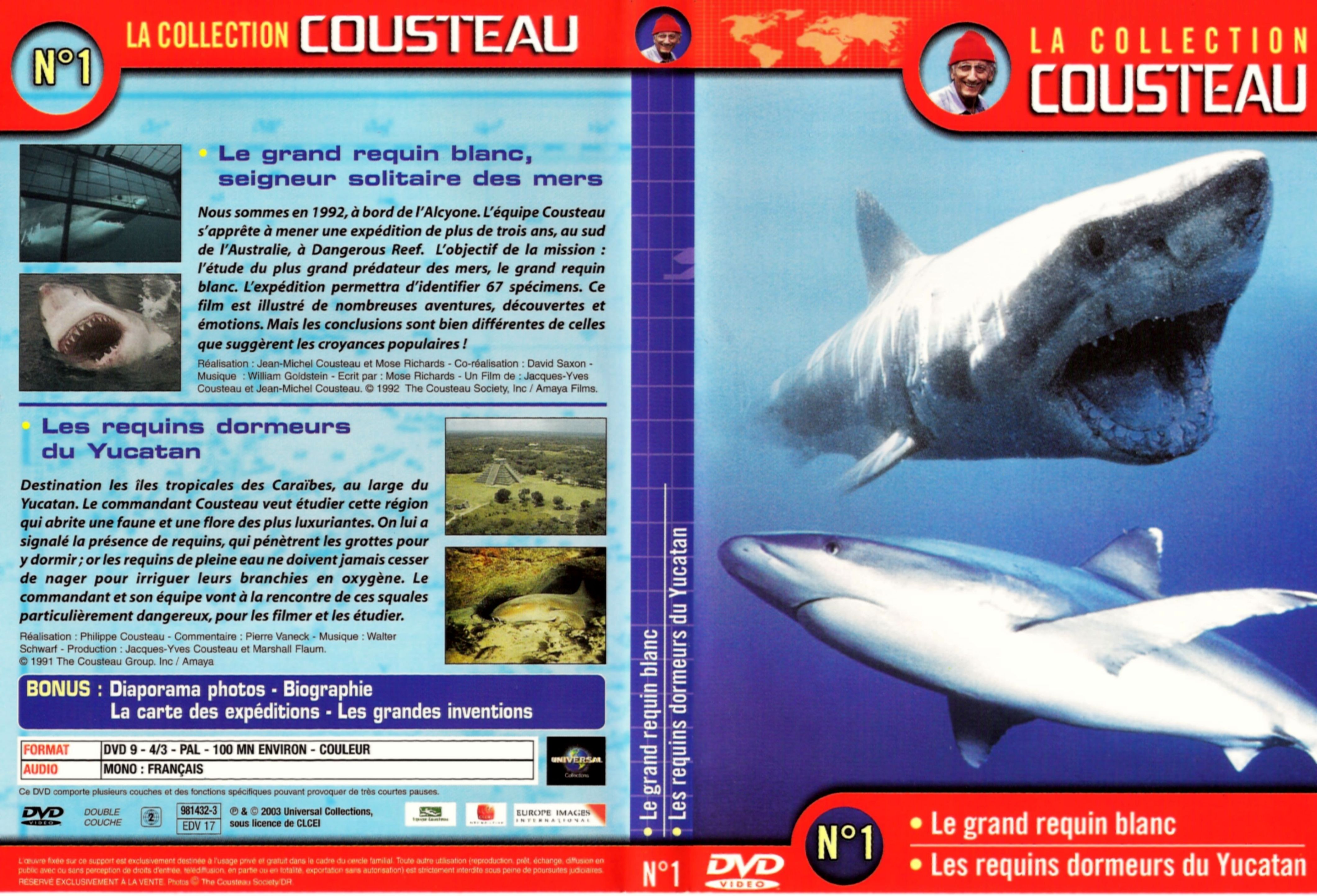 Jaquette DVD Cousteau Collection vol 01