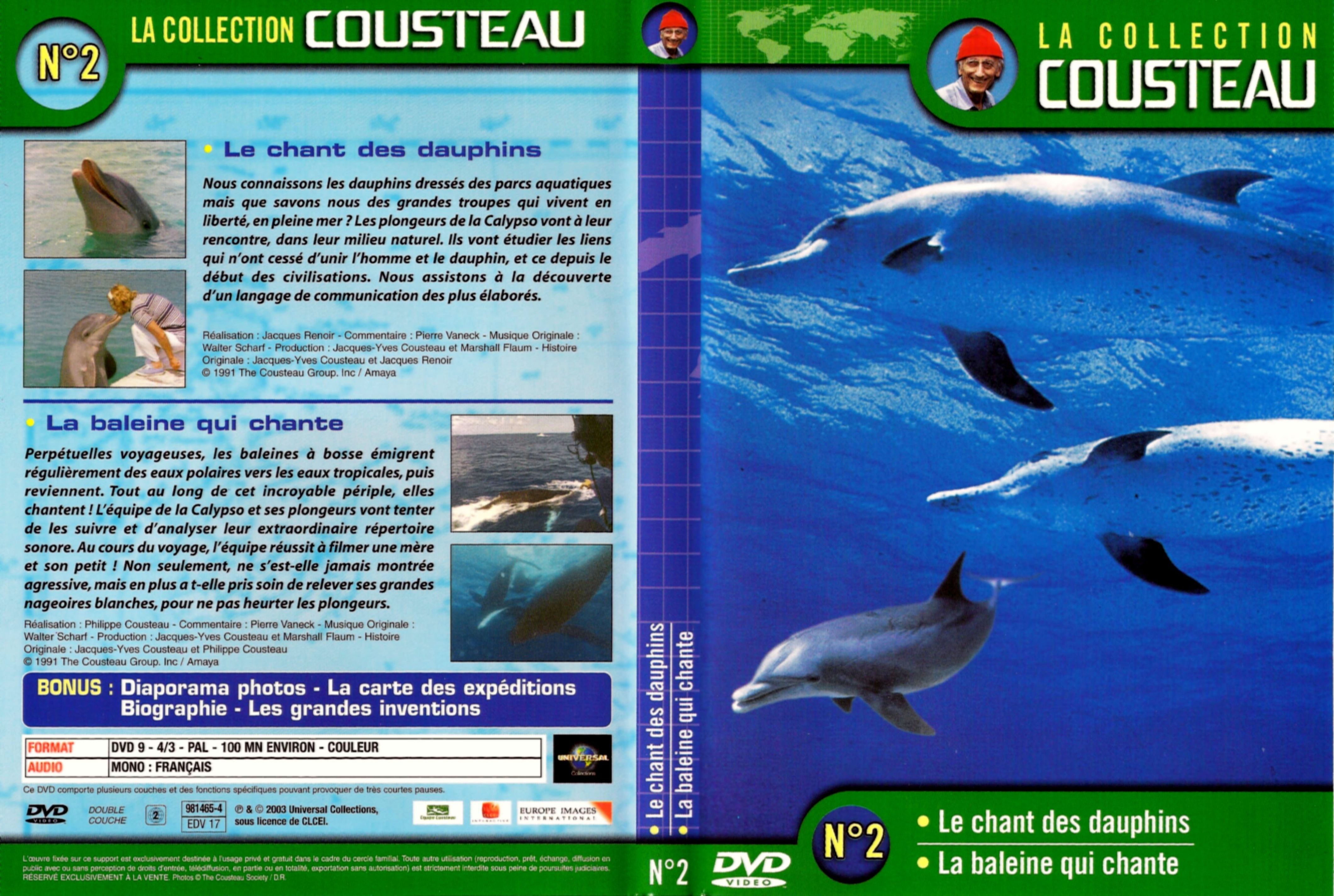 Jaquette DVD Cousteau Collection vol 02