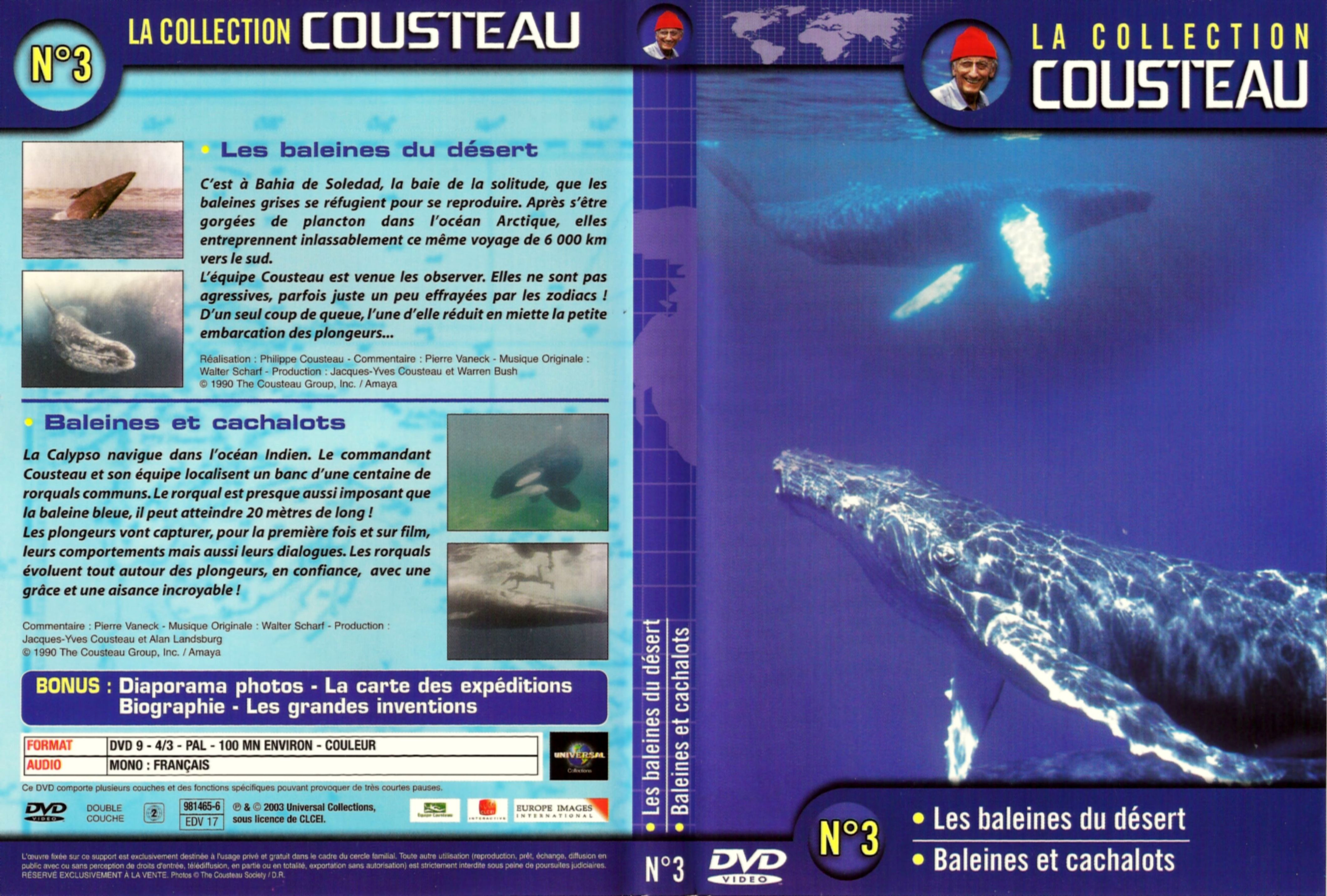 Jaquette DVD Cousteau Collection vol 03