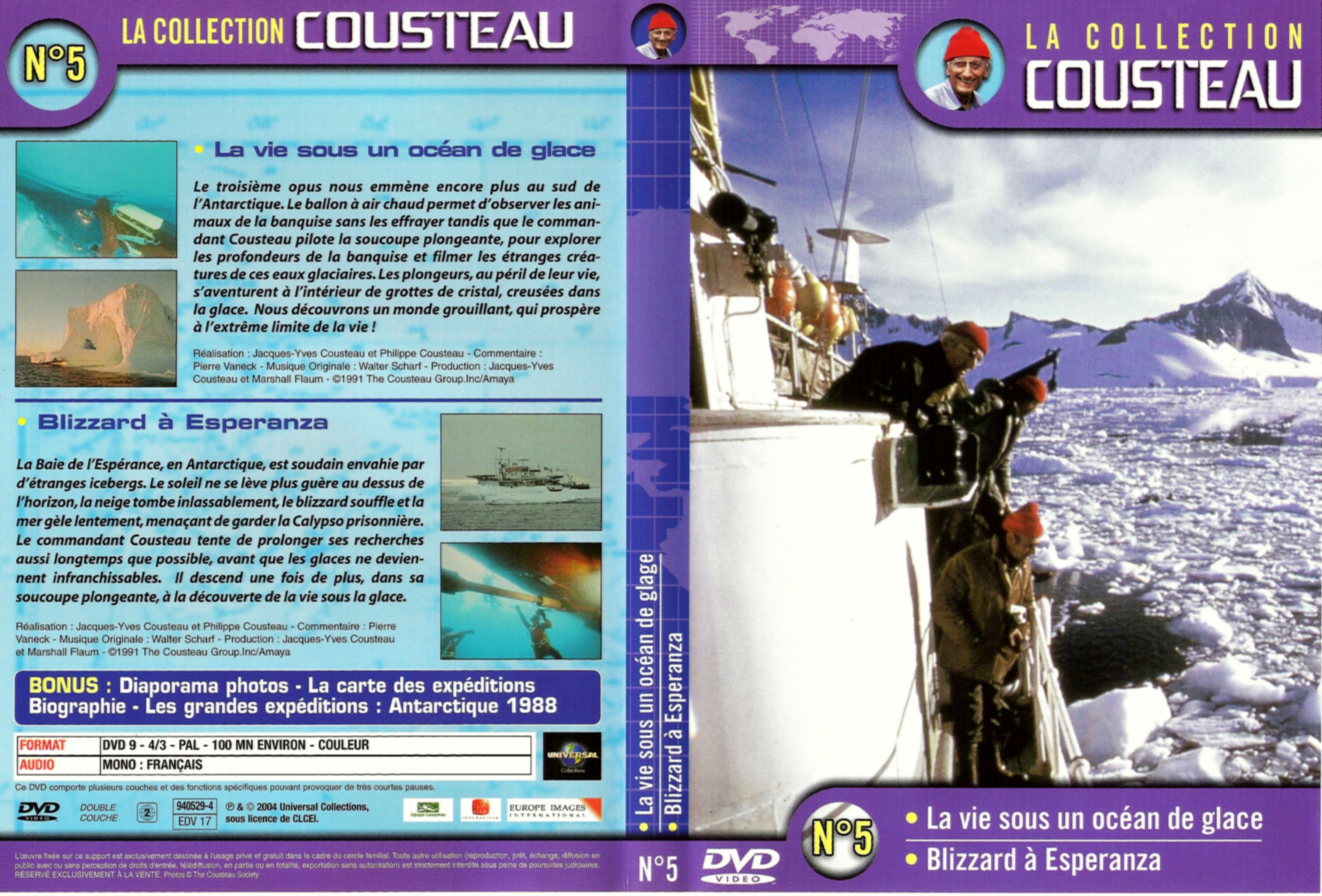 Jaquette DVD Cousteau Collection vol 05