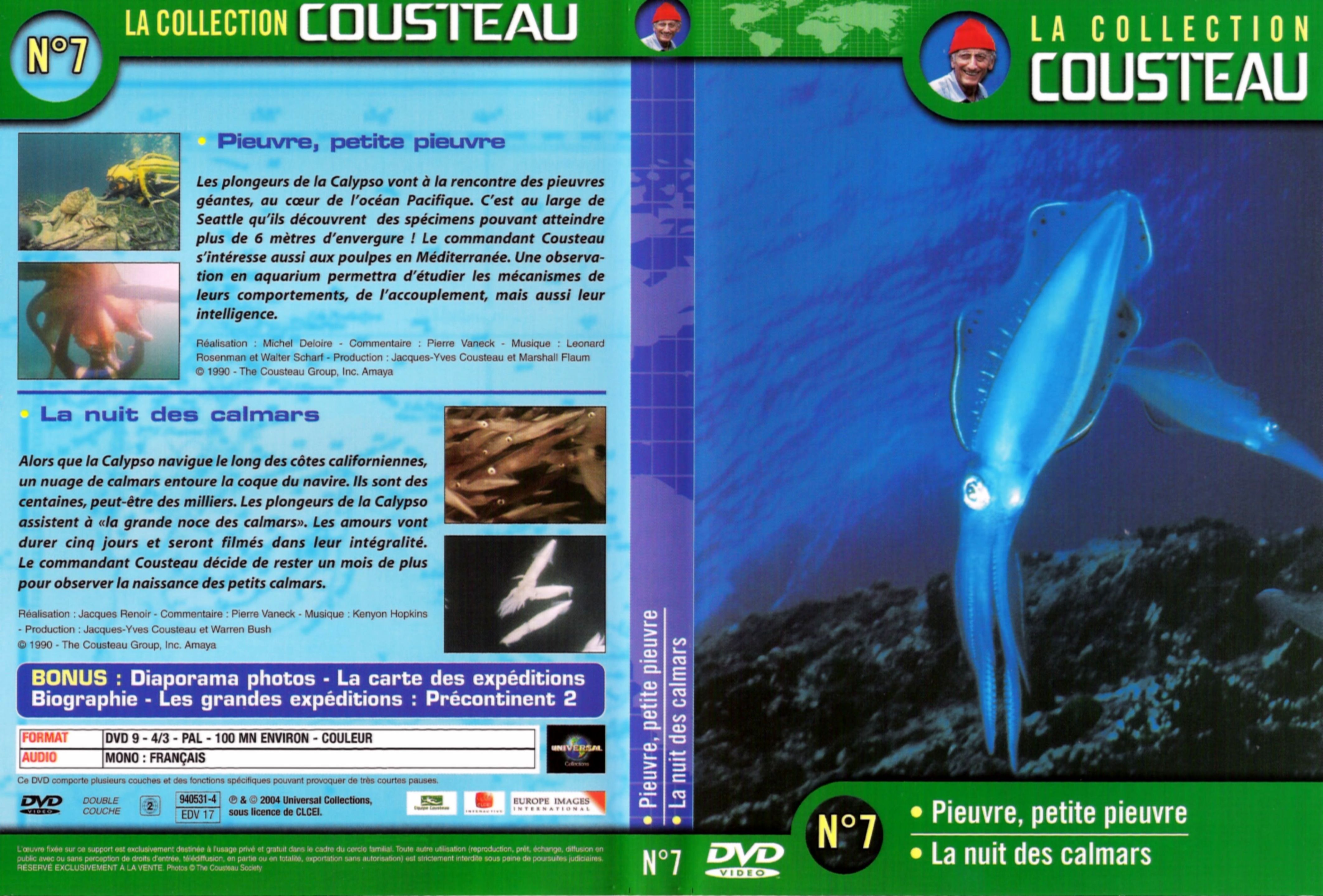 Jaquette DVD Cousteau Collection vol 07
