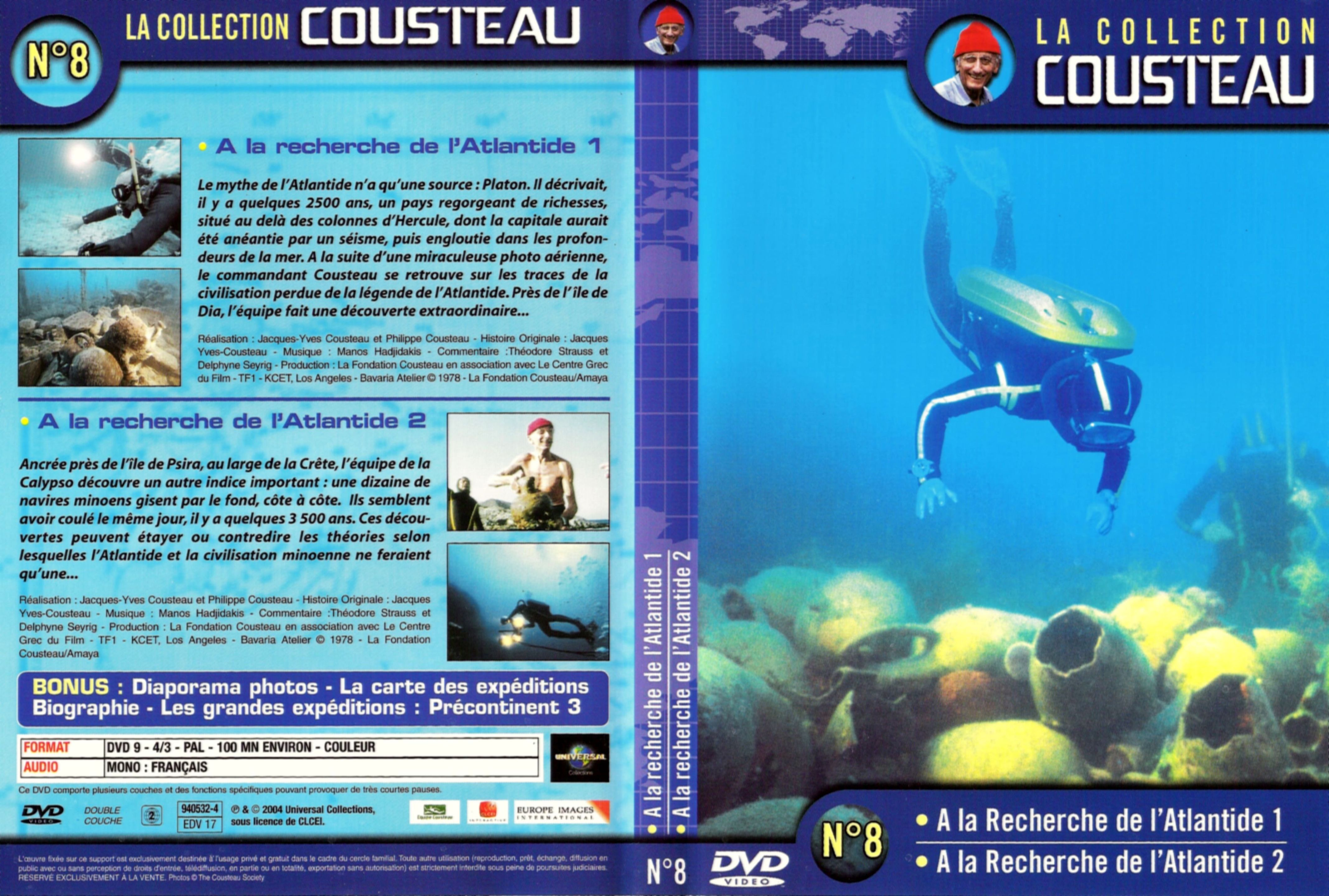 Jaquette DVD Cousteau Collection vol 08