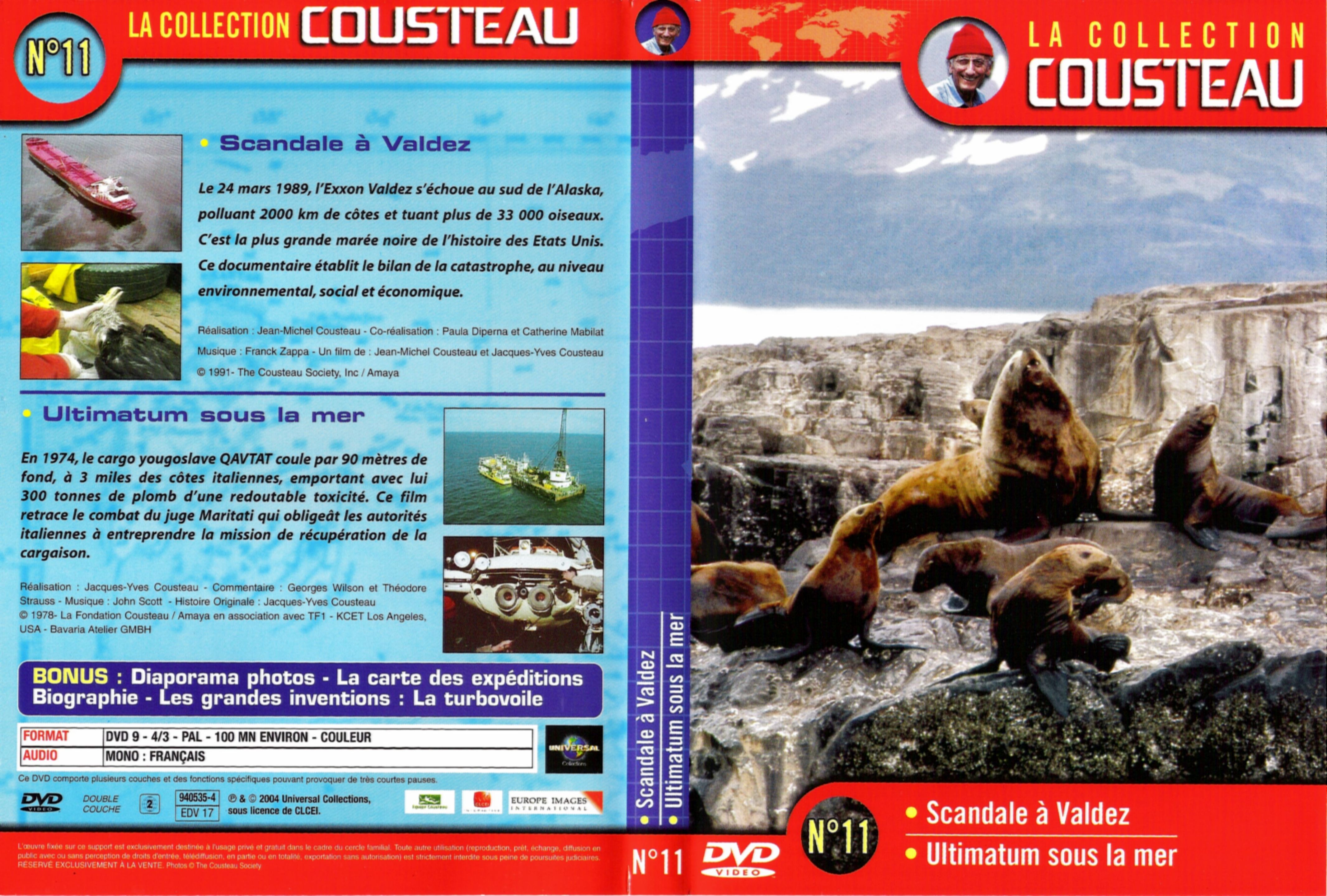 Jaquette DVD Cousteau Collection vol 11